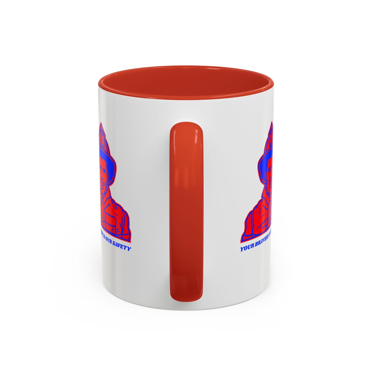Firefighter Accent Coffee Mug – Your bravery is our safety
