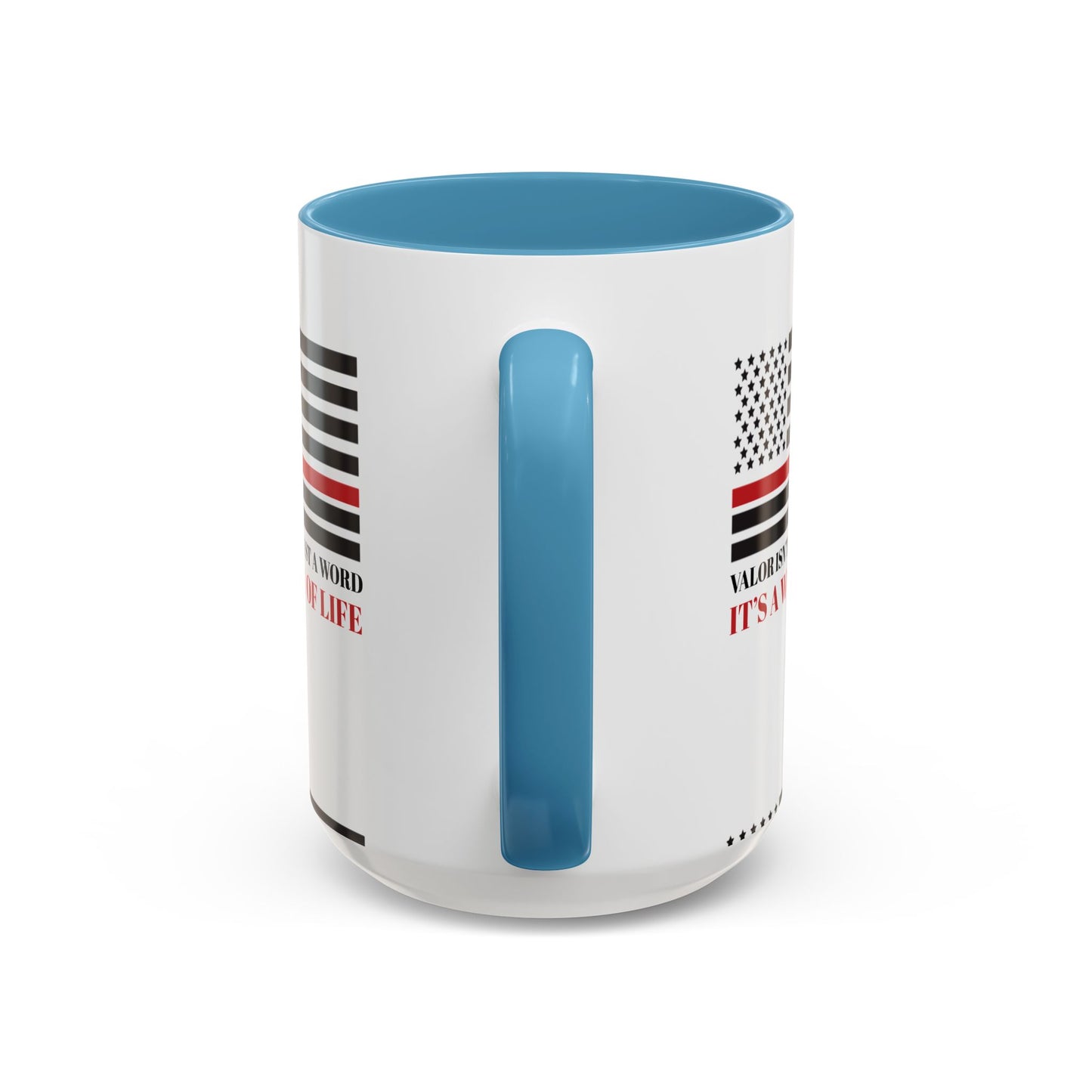 Firefighter Accent Coffee Mug – Valor isn’t just a word—it’s a way of life