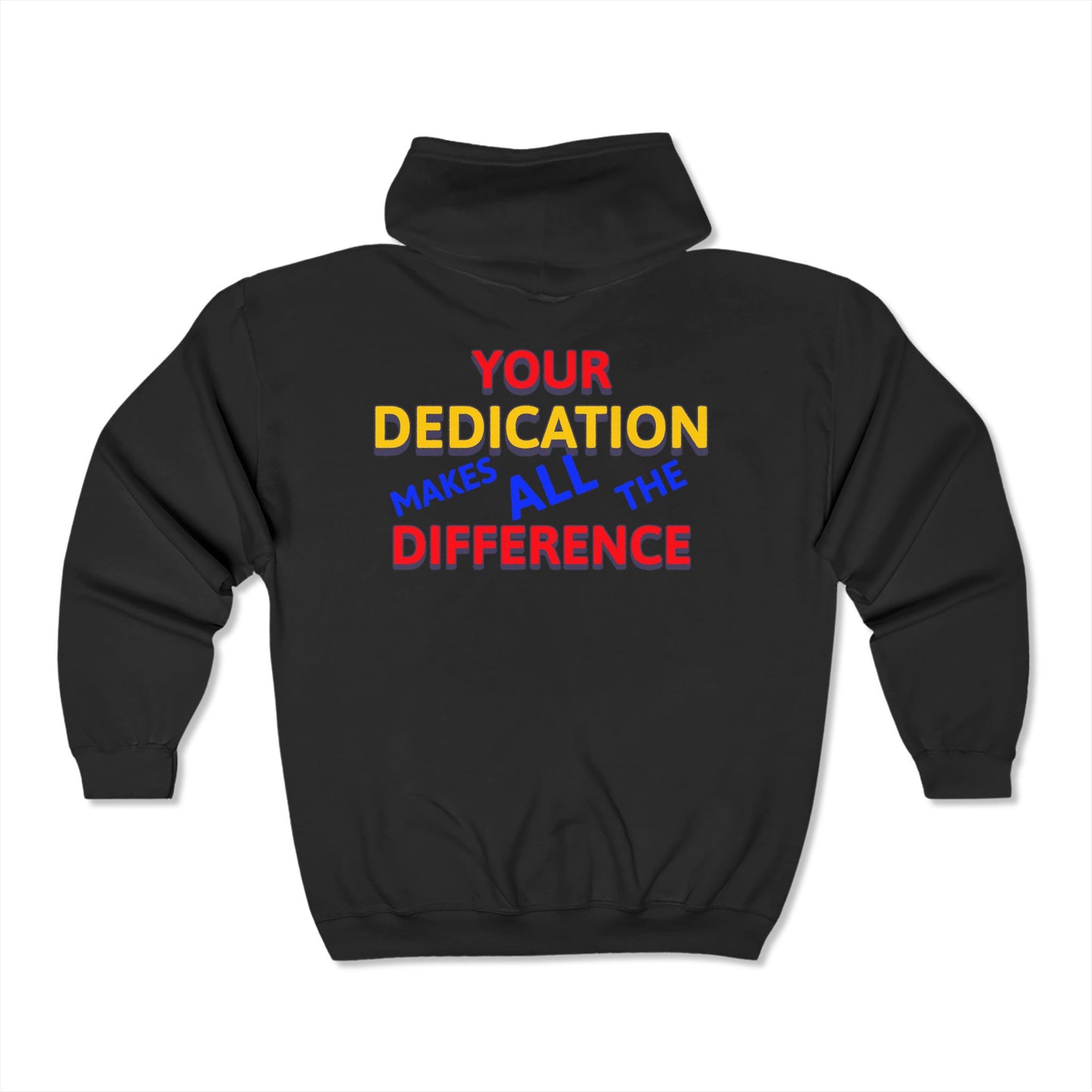 EMS Unisex Full Zip Hooded Sweatshirt – Your dedication makes all the difference