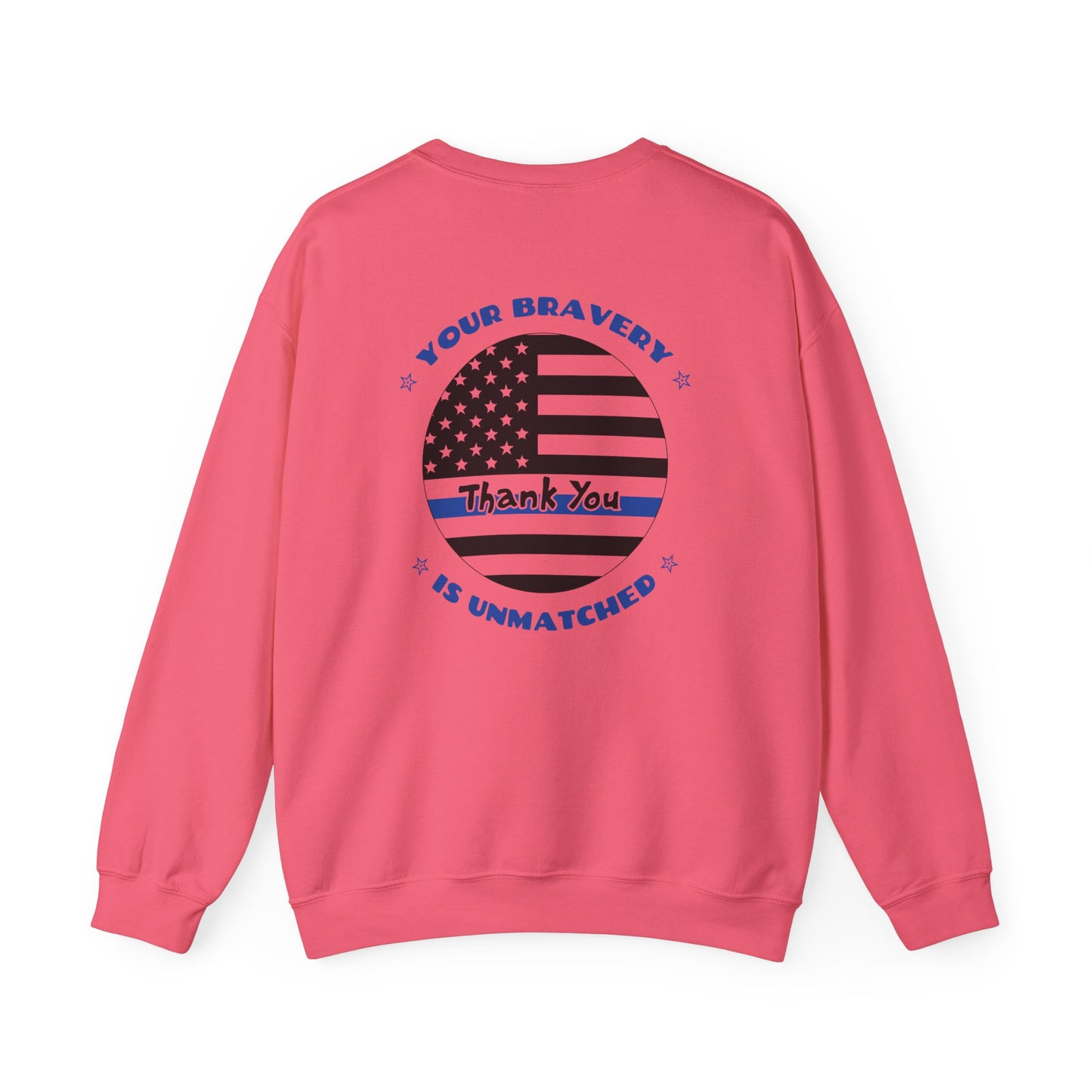Police Unisex Heavy Blend Crewneck Sweatshirt – Your bravery is unmatched