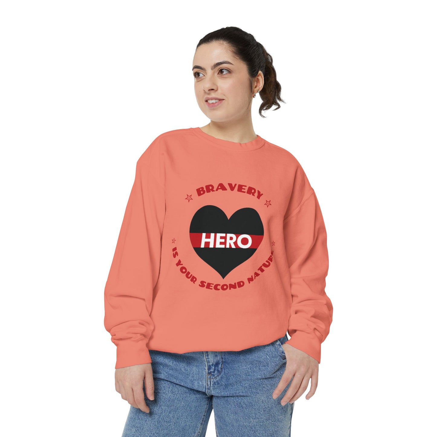 Firefighter Unisex Garment-Dyed Sweatshirt – Bravery is your second nature