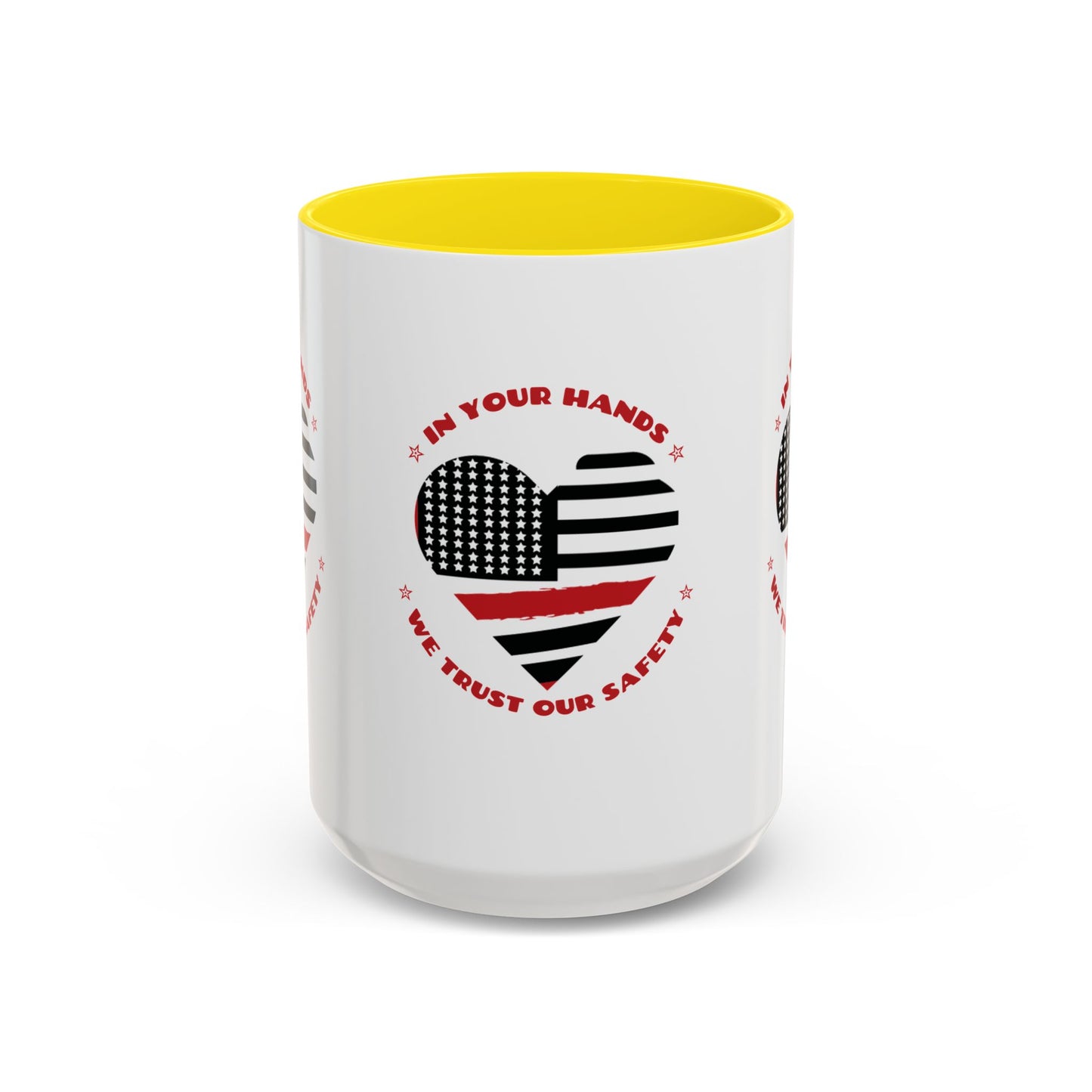 Firefighter Accent Coffee Mug – In your hands, we trust our safety