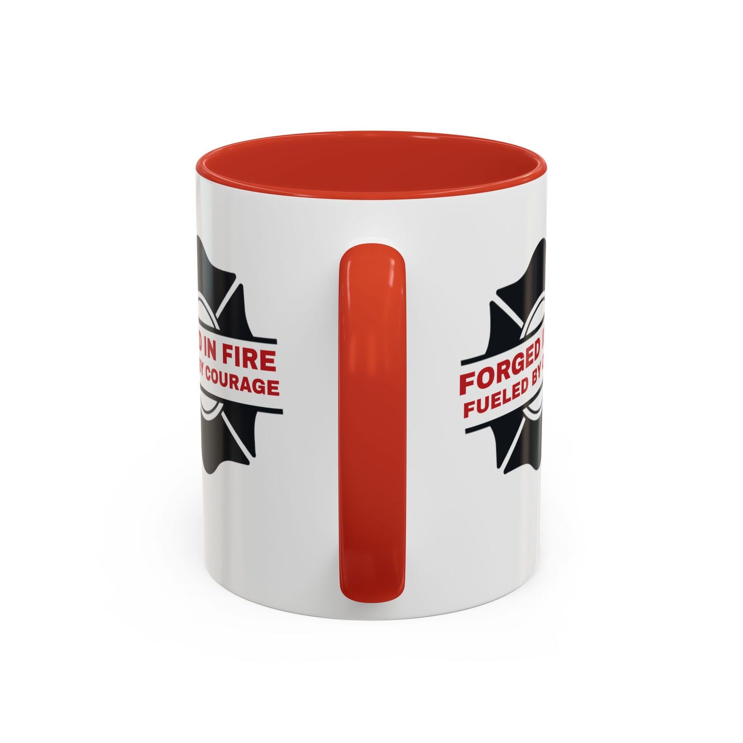 Firefighter Accent Coffee Mug – Forged in fire, fueled by courage