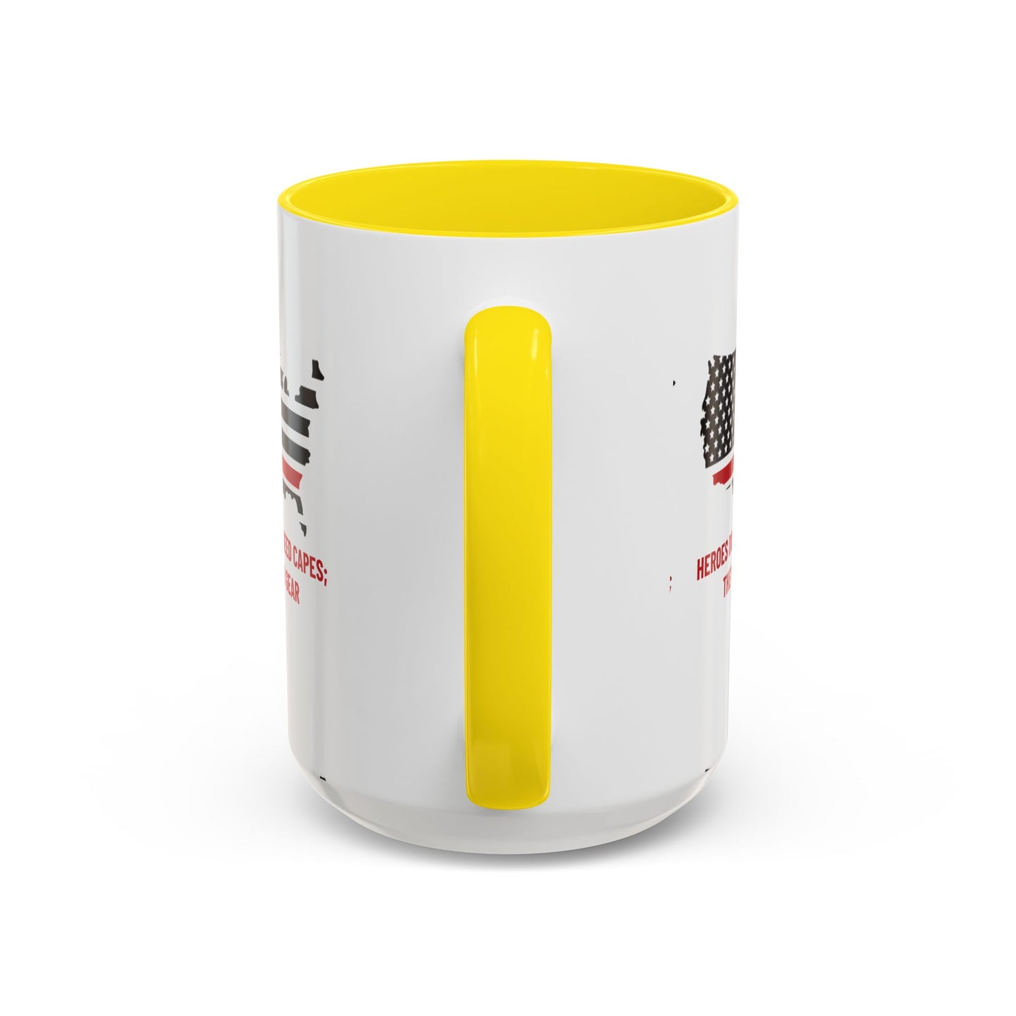 Firefighter Accent Coffee Mug – Heroes do not need capes; they wear gear