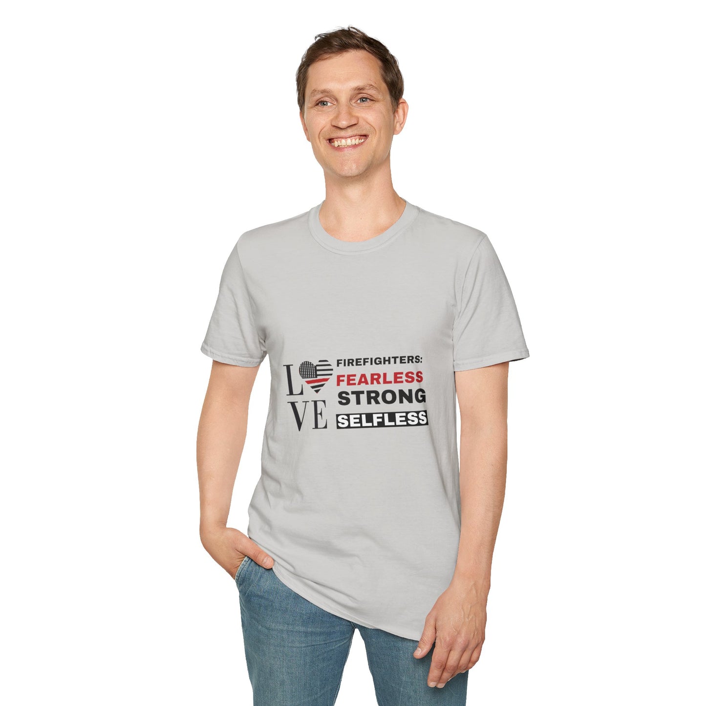 Firefighter Softstyle T-Shirt – Firefighters: fearless, strong, selfless