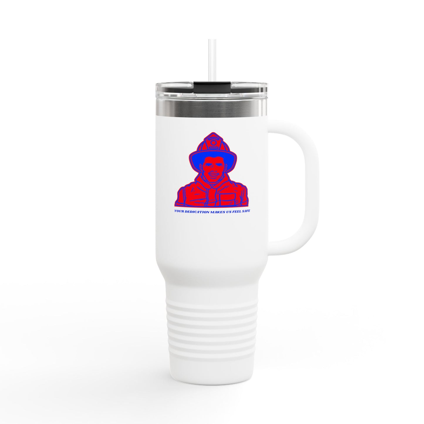Firefighter Insulated Travel Mug, 40oz – Your dedication makes us feel safe