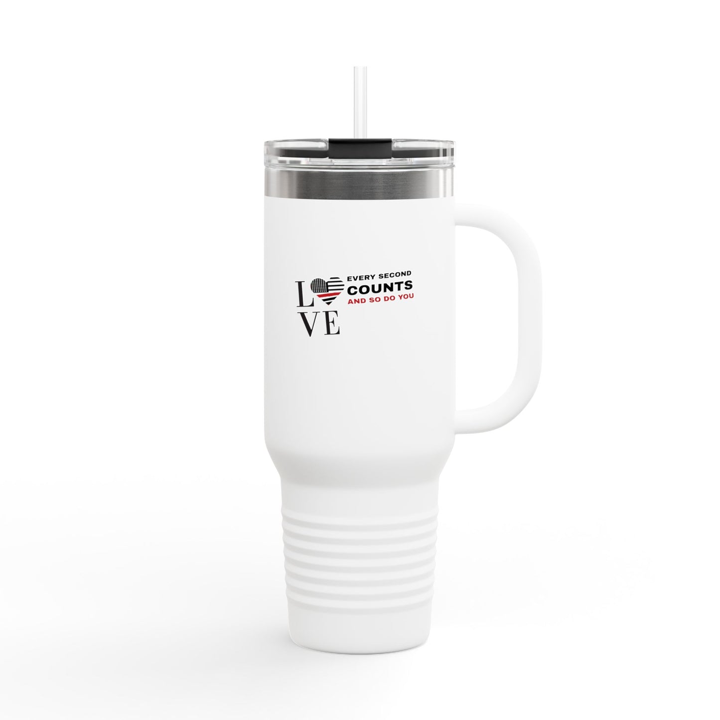 Firefighter Insulated Travel Mug, 40oz – Every second counts, and so do you