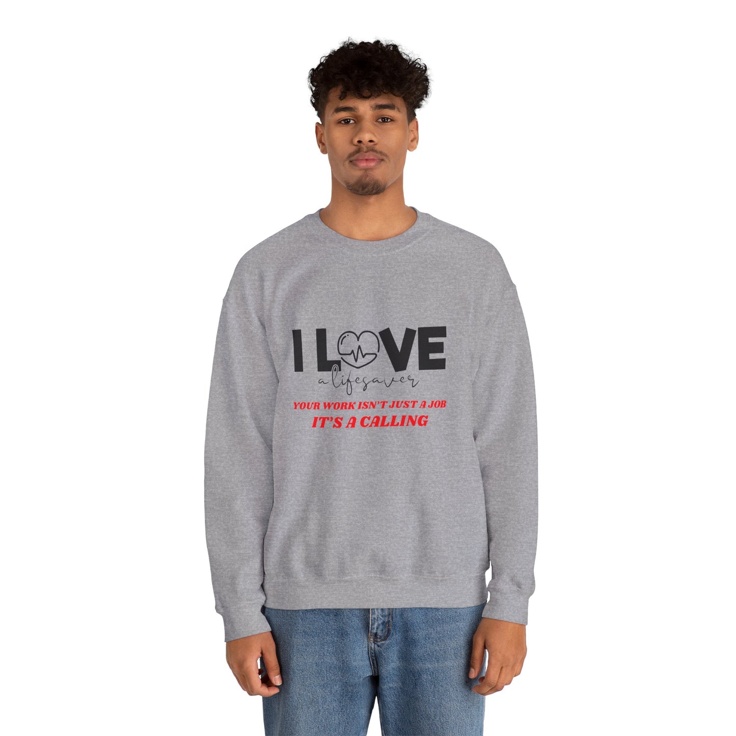 EMS Unisex Crewneck Sweatshirt – Your work isn’t just a job, it’s a calling