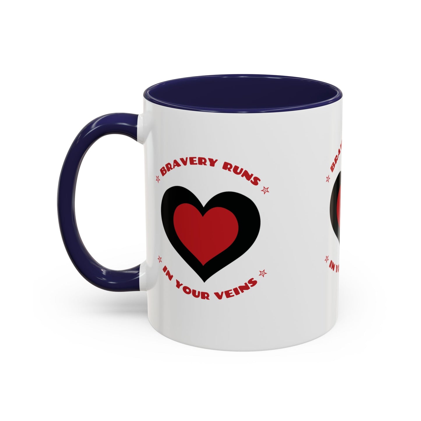 Firefighter Accent Coffee Mug – Bravery runs in your veins