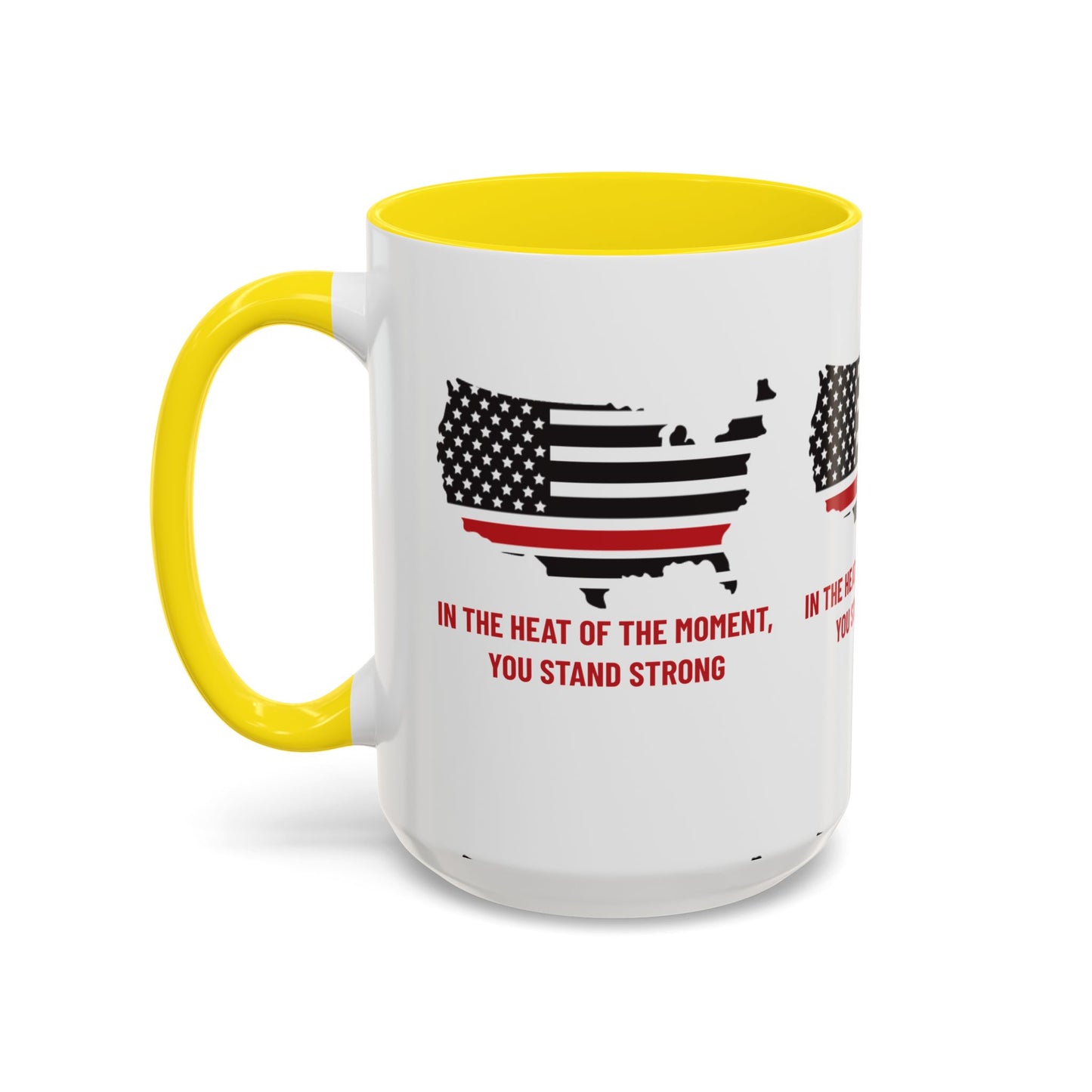 Firefighter Accent Coffee Mug – In the heat of the moment, you stand strong