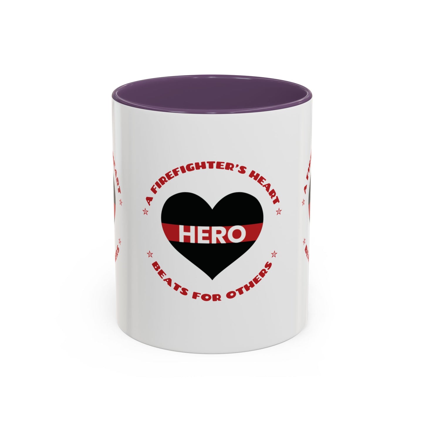 Firefighter Accent Coffee Mug – A firefighter’s heart beats for others