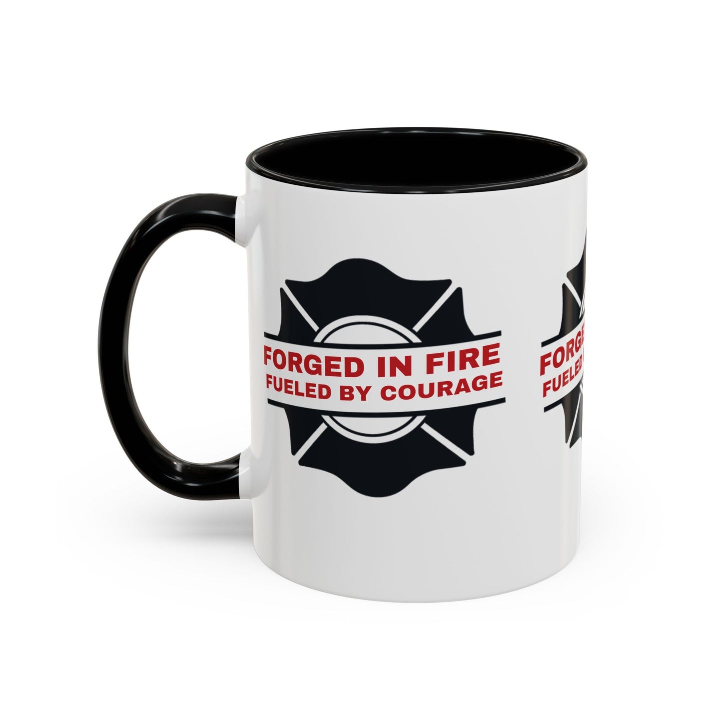 Firefighter Accent Coffee Mug – Forged in fire, fueled by courage