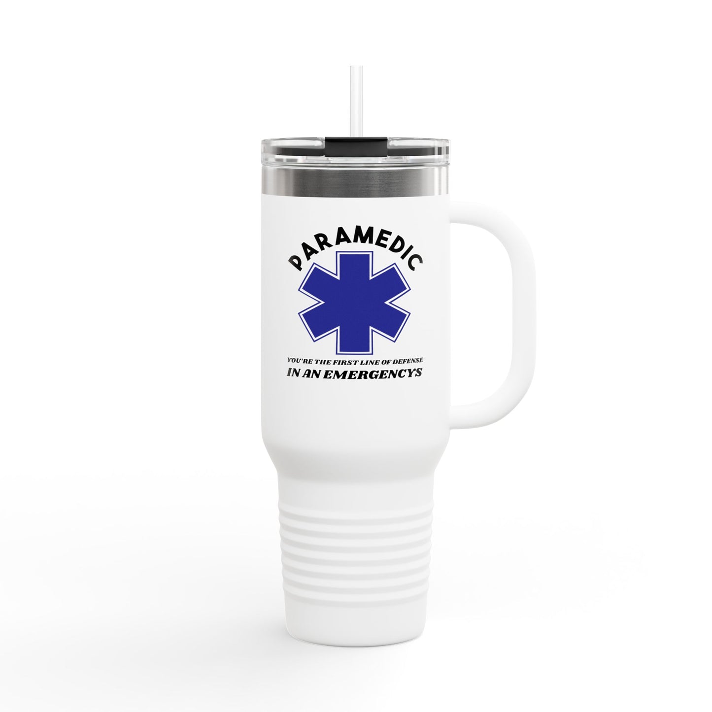 EMS Insulated Travel Mug, 40oz - You’re the first line of defense in an emergency