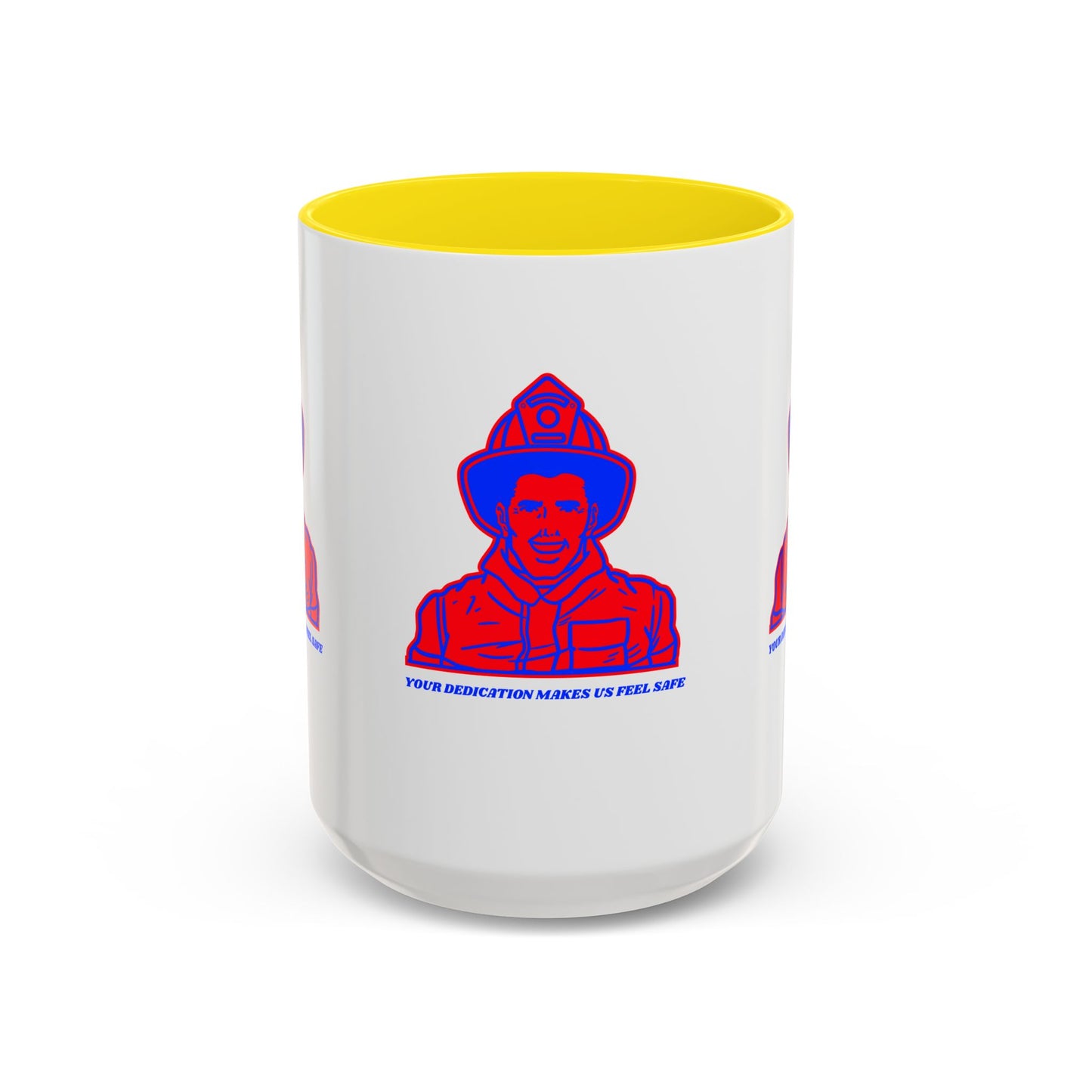 Firefighter Accent Coffee Mug – Your dedication makes us feel safe