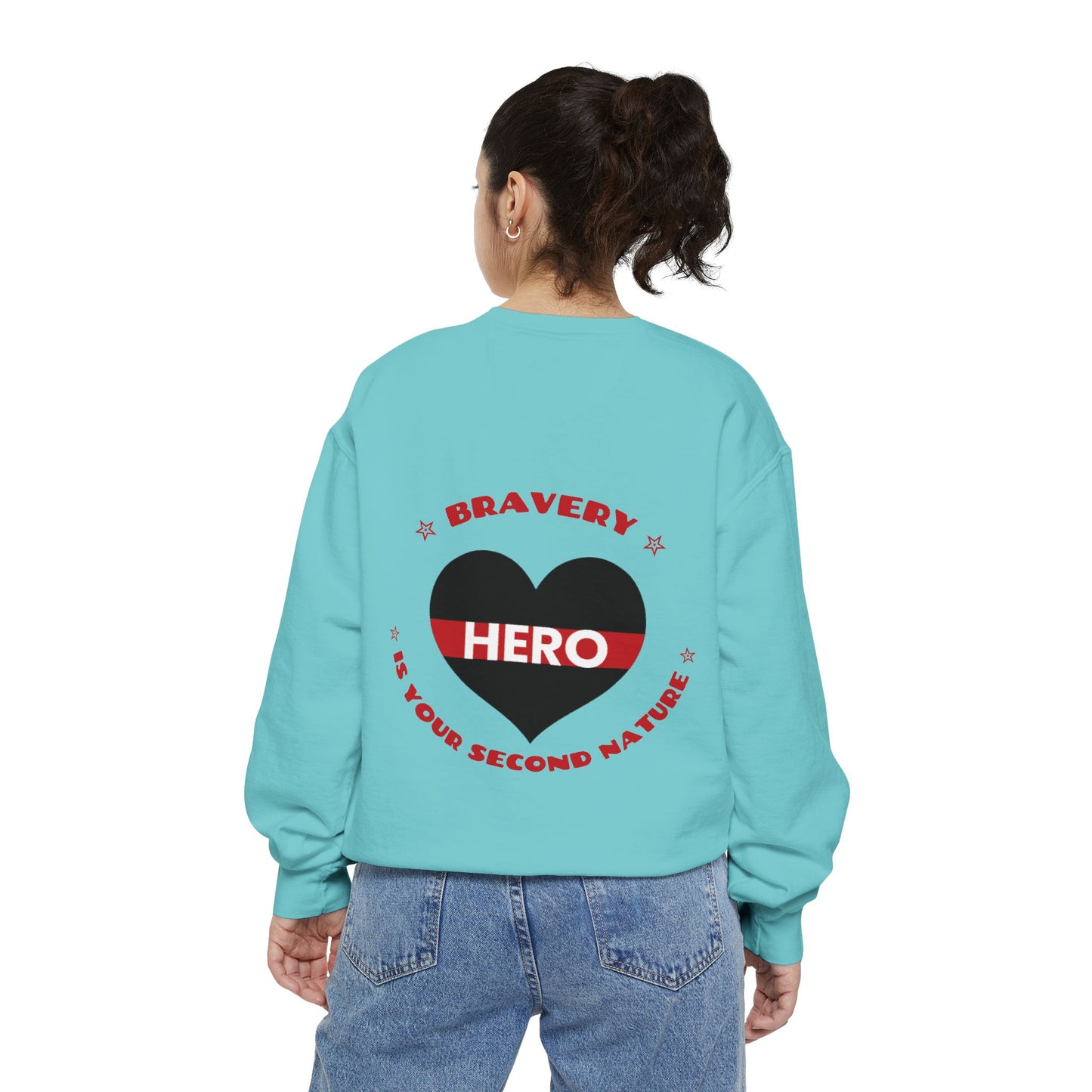 Firefighter Unisex Garment-Dyed Sweatshirt – Bravery is your second nature