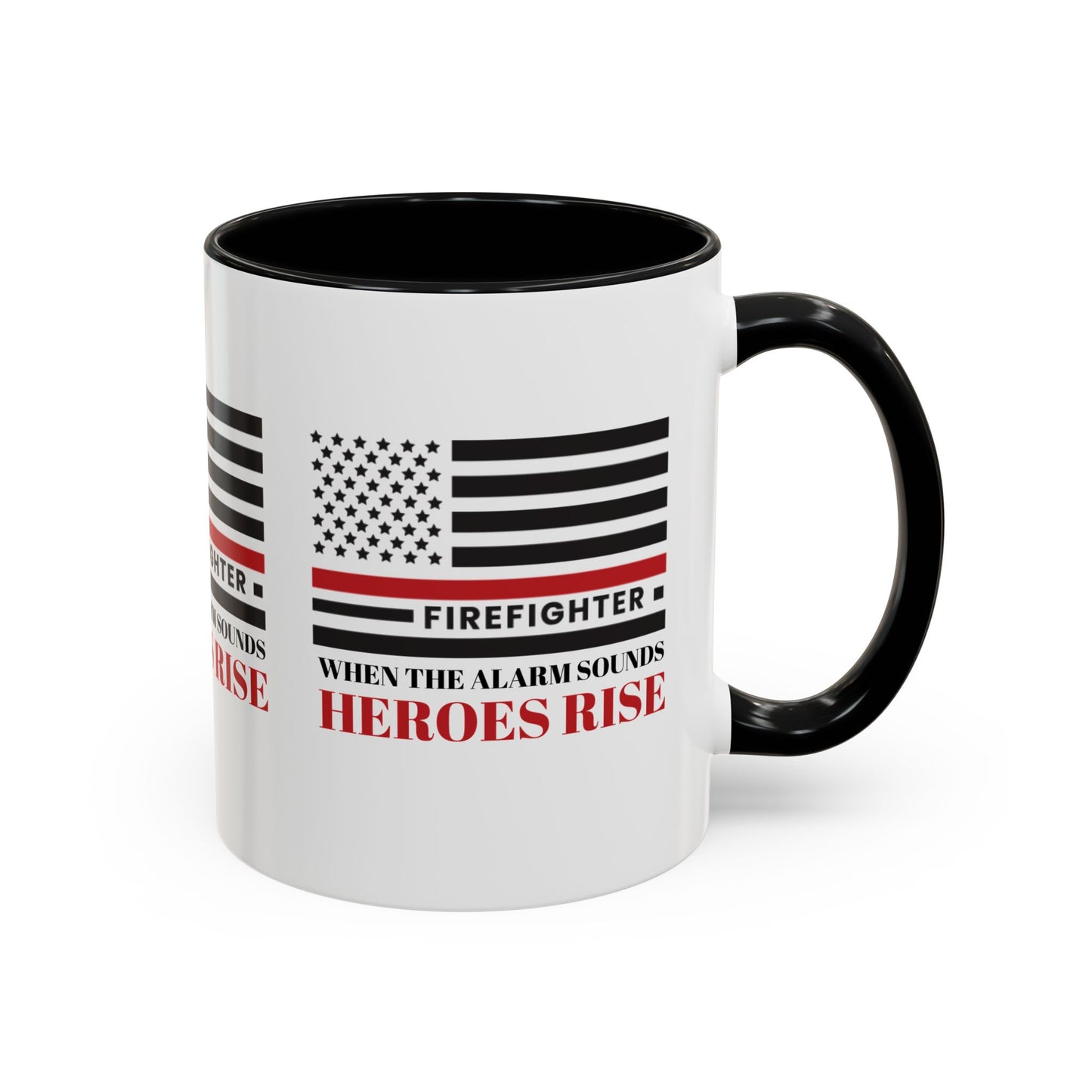 Firefighter Accent Coffee Mug – When the alarm sounds, heroes rise