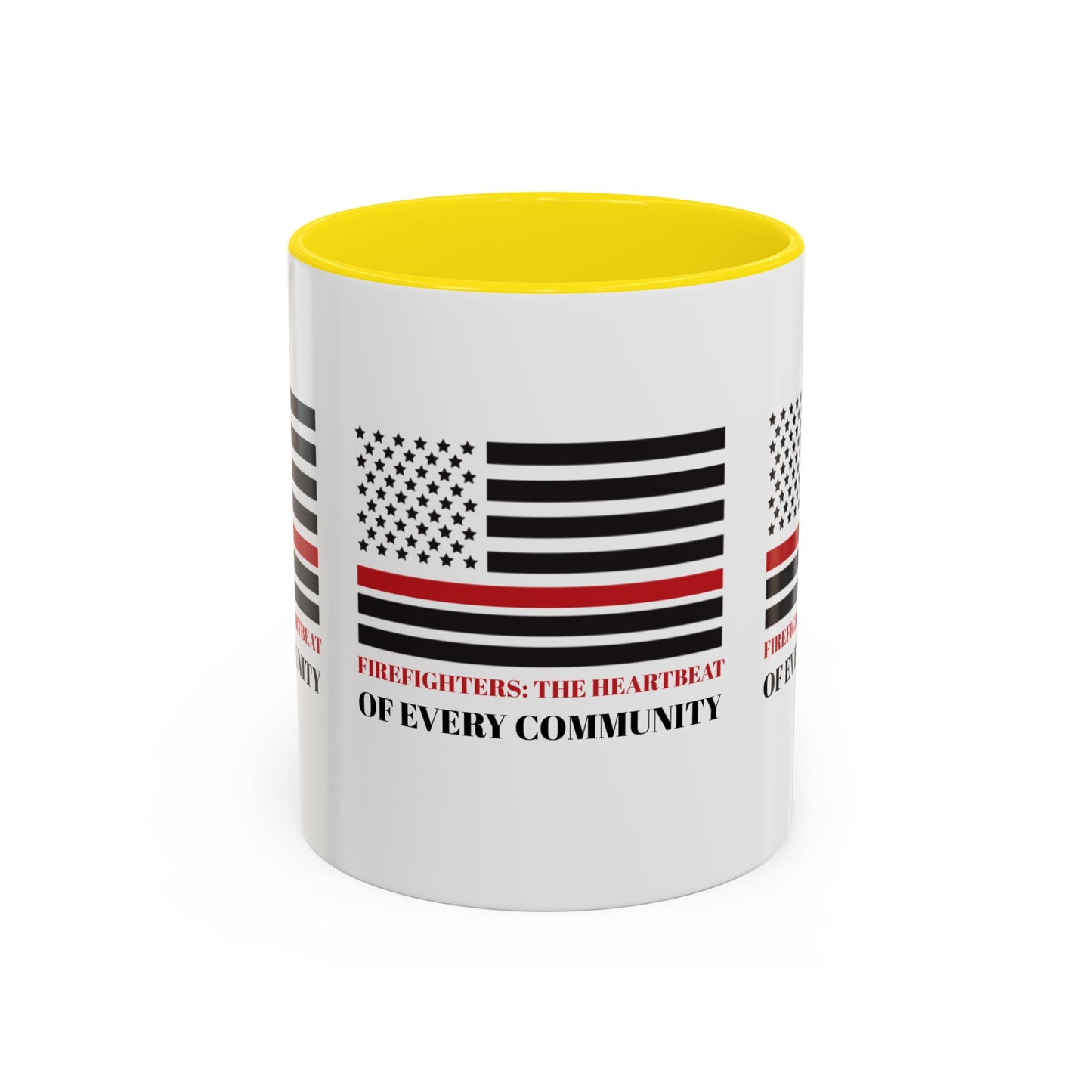 Firefighter Accent Coffee Mug – Firefighters: The heartbeat of every community