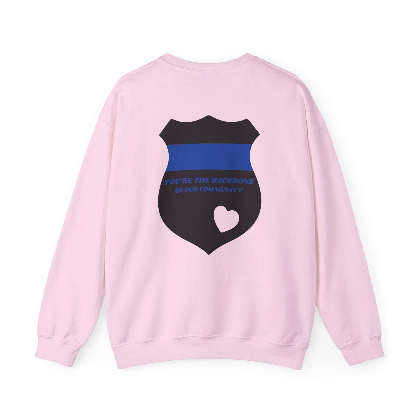 Police Unisex Heavy Blend Crewneck Sweatshirt – You’re the backbone of our community