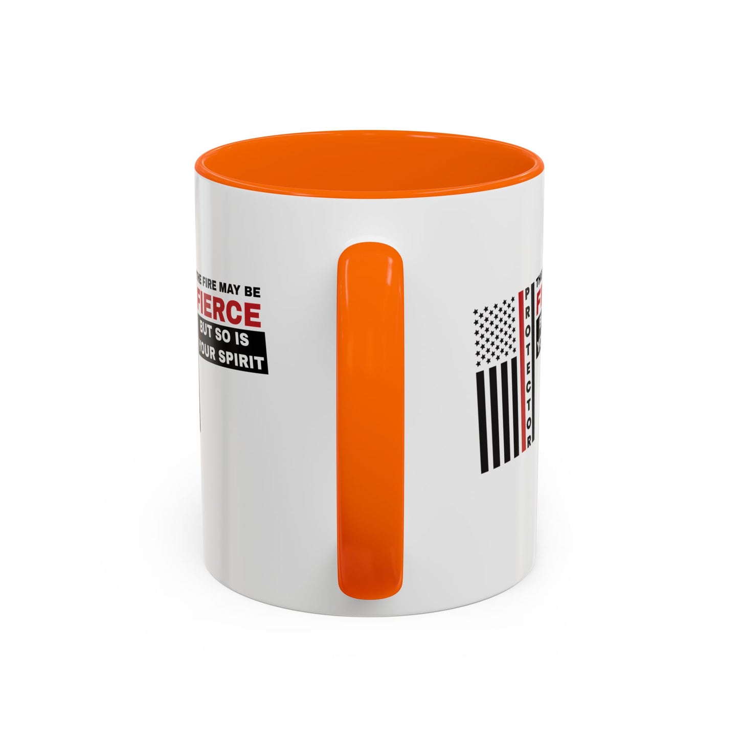 Firefighter Accent Coffee Mug – The fire may be fierce, but so is your spirit