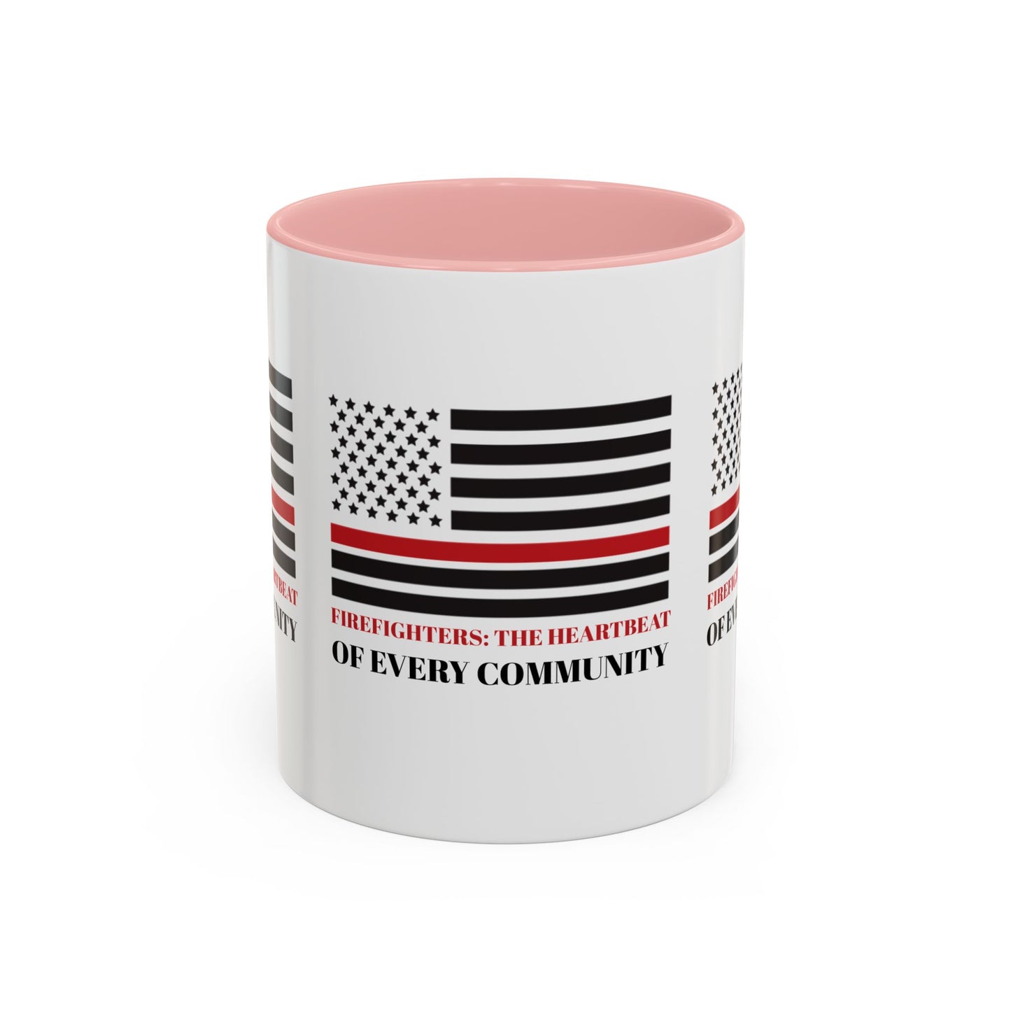 Firefighter Accent Coffee Mug – Firefighters: The heartbeat of every community