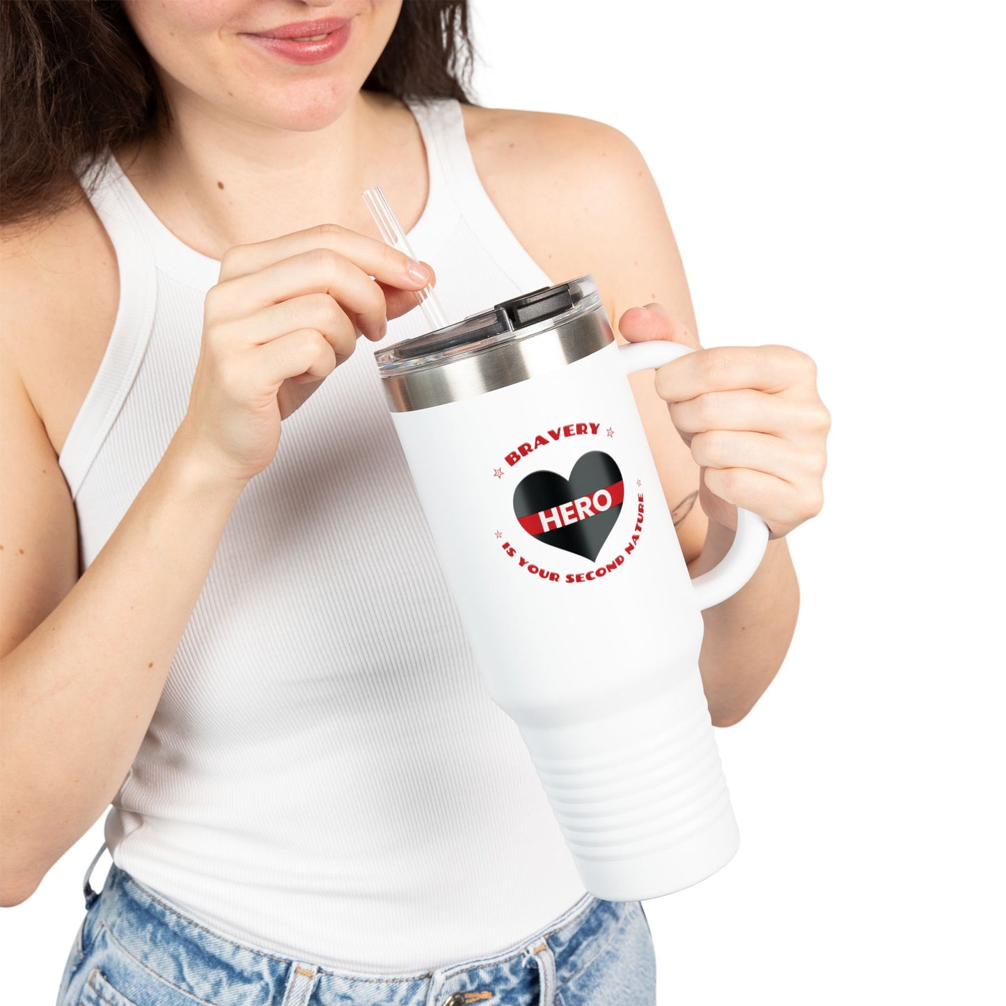 Firefighter Insulated Travel Mug, 40oz – Bravery is your second nature
