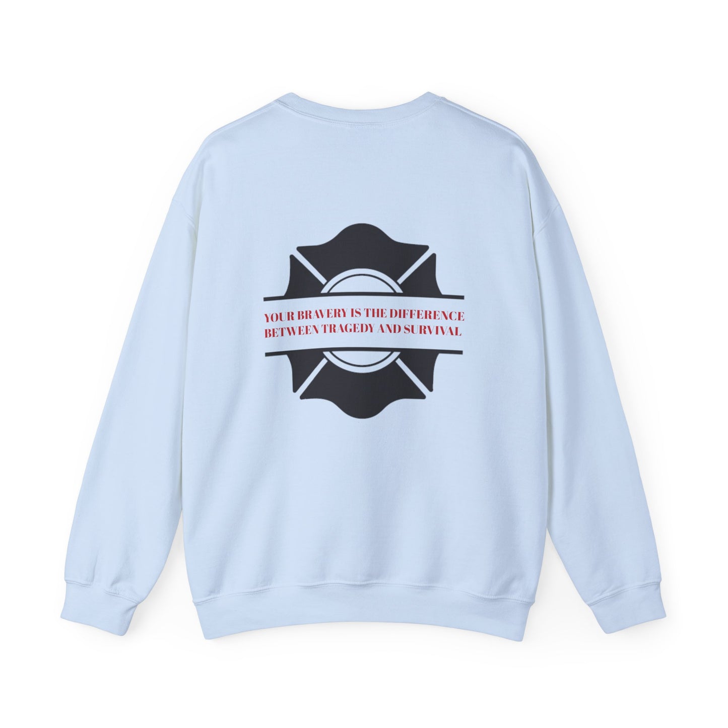 Firefighter Unisex Heavy Blend Crewneck Sweatshirt – Your bravery is the difference between tragedy and survival