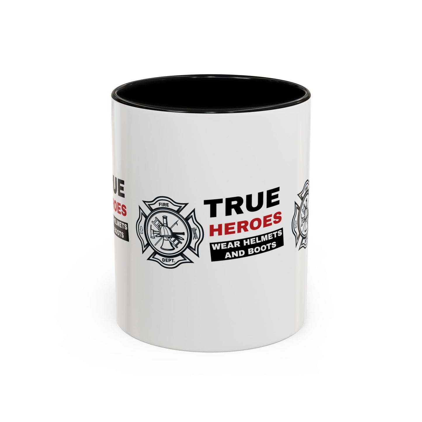 Firefighter Accent Coffee Mug – True heroes wear helmets and boots