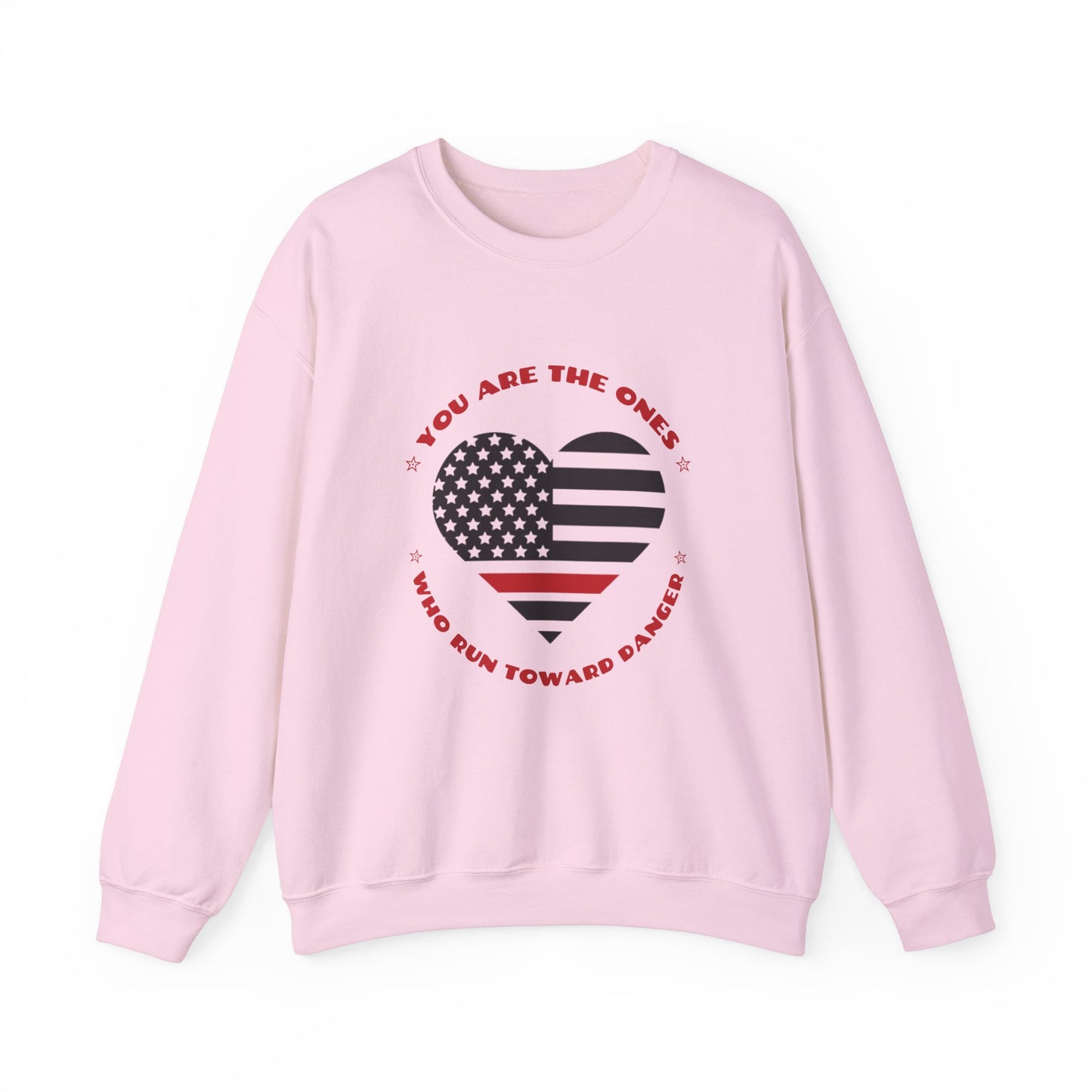 Firefighter Unisex Heavy Blend Crewneck Sweatshirt – You are the ones who run toward danger