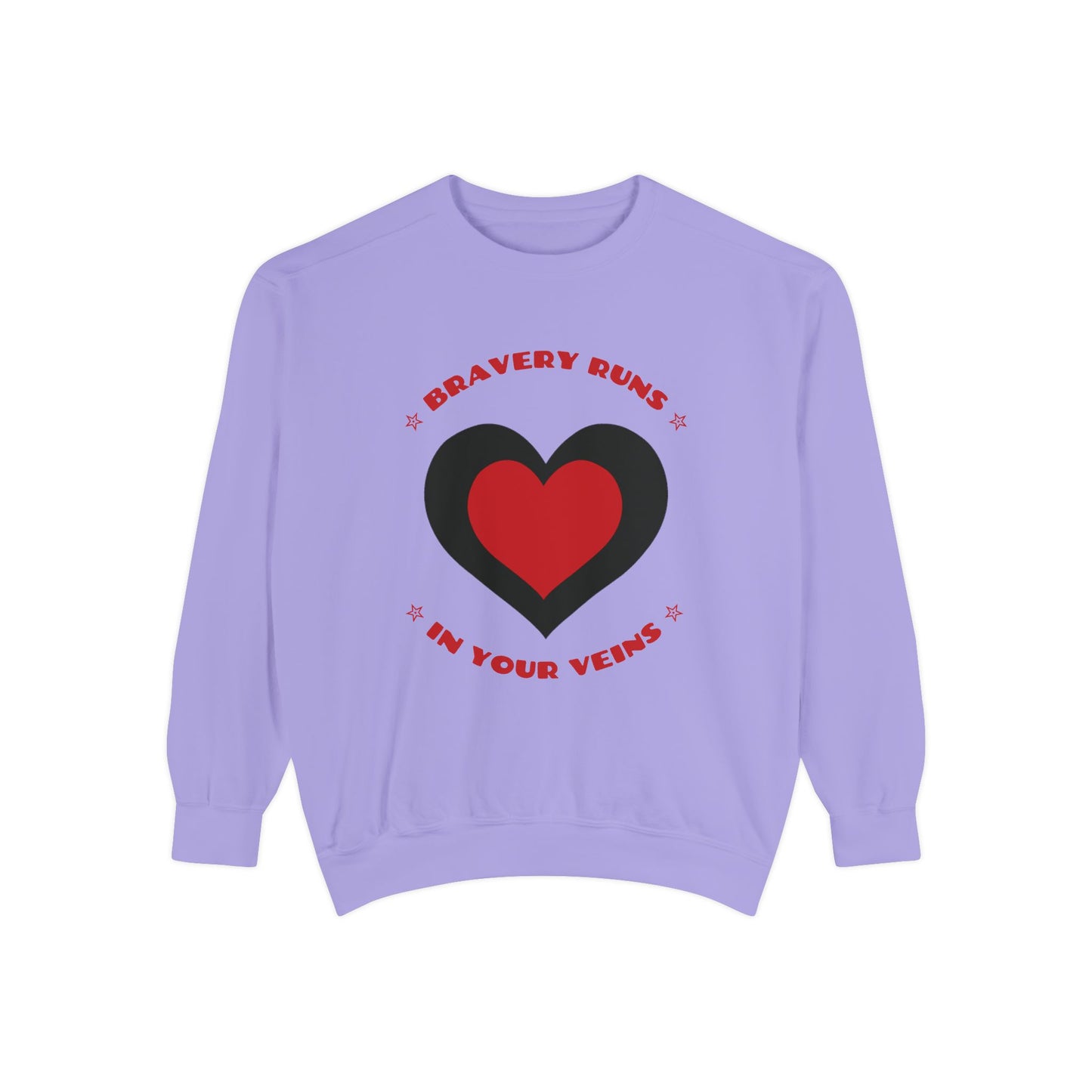 Firefighter Unisex Garment-Dyed Sweatshirt – Bravery runs in your veins