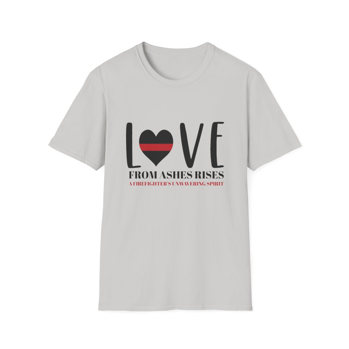 Firefighter Softstyle T-Shirt – From ashes rises a firefighter’s unwavering spirit