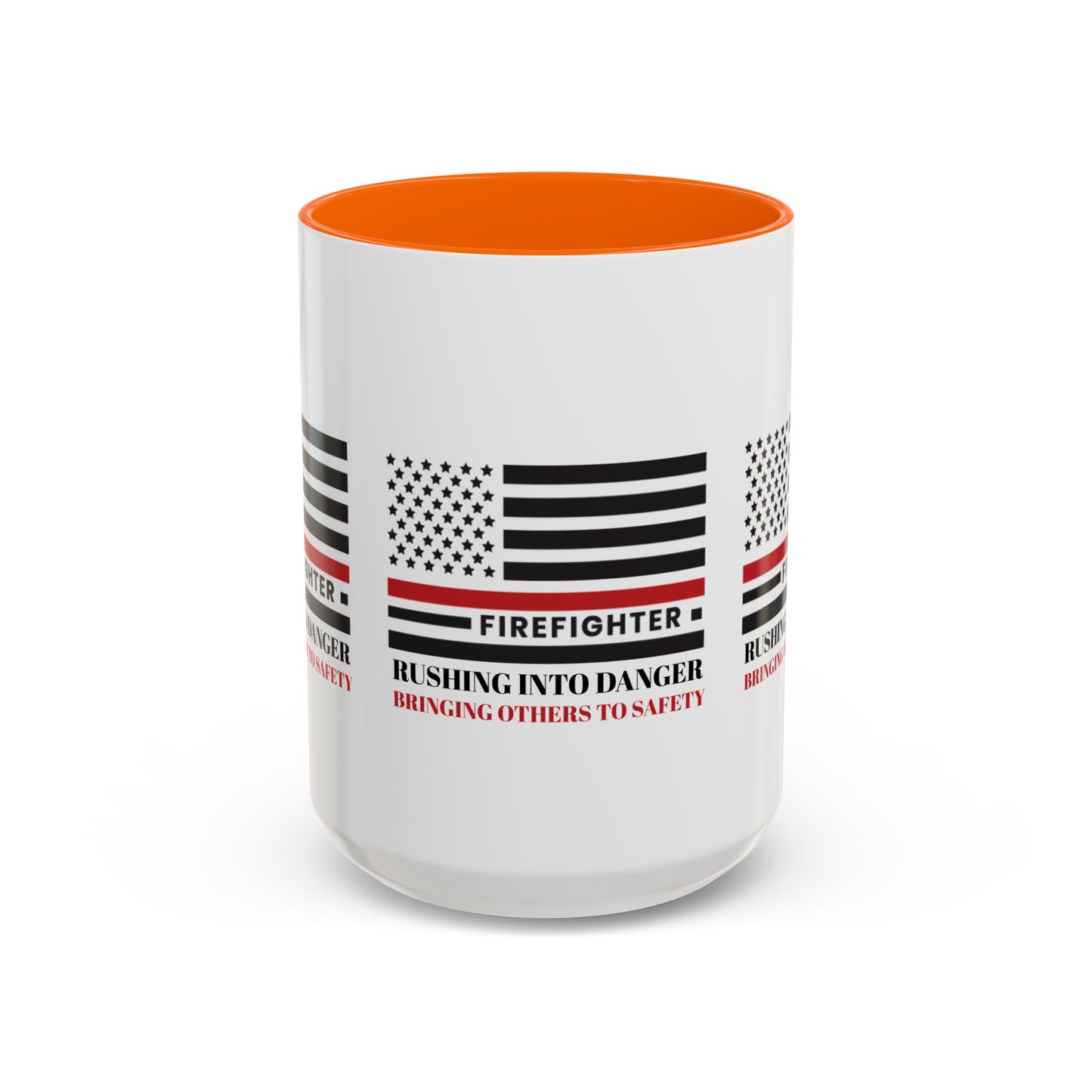 Firefighter Accent Coffee Mug – Rushing into danger, bringing others to safety