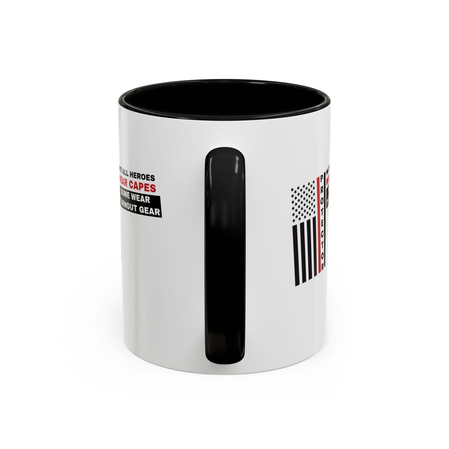 Firefighter Accent Coffee Mug – Not all heroes wear capes—some wear turnout gear