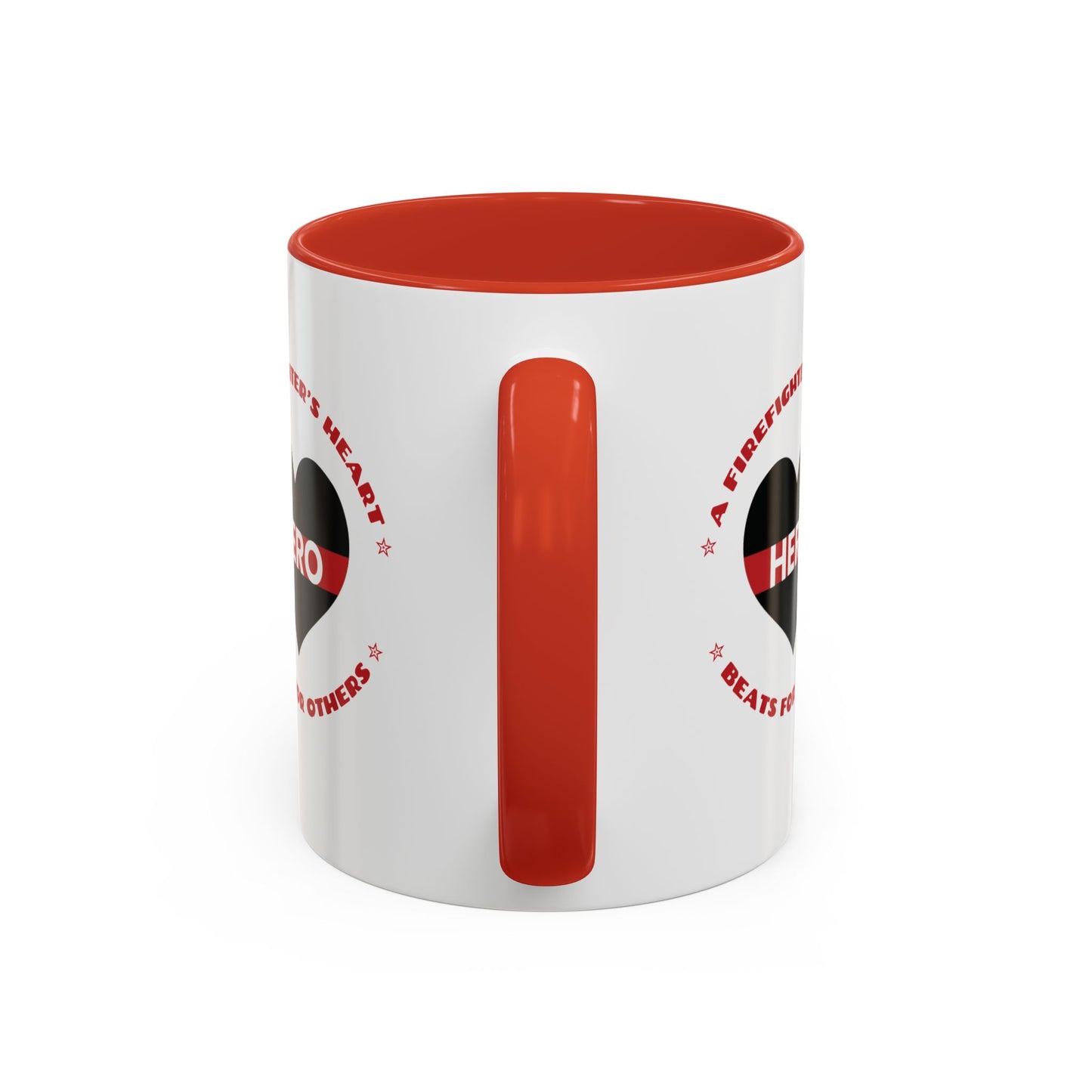 Firefighter Accent Coffee Mug – A firefighter’s heart beats for others