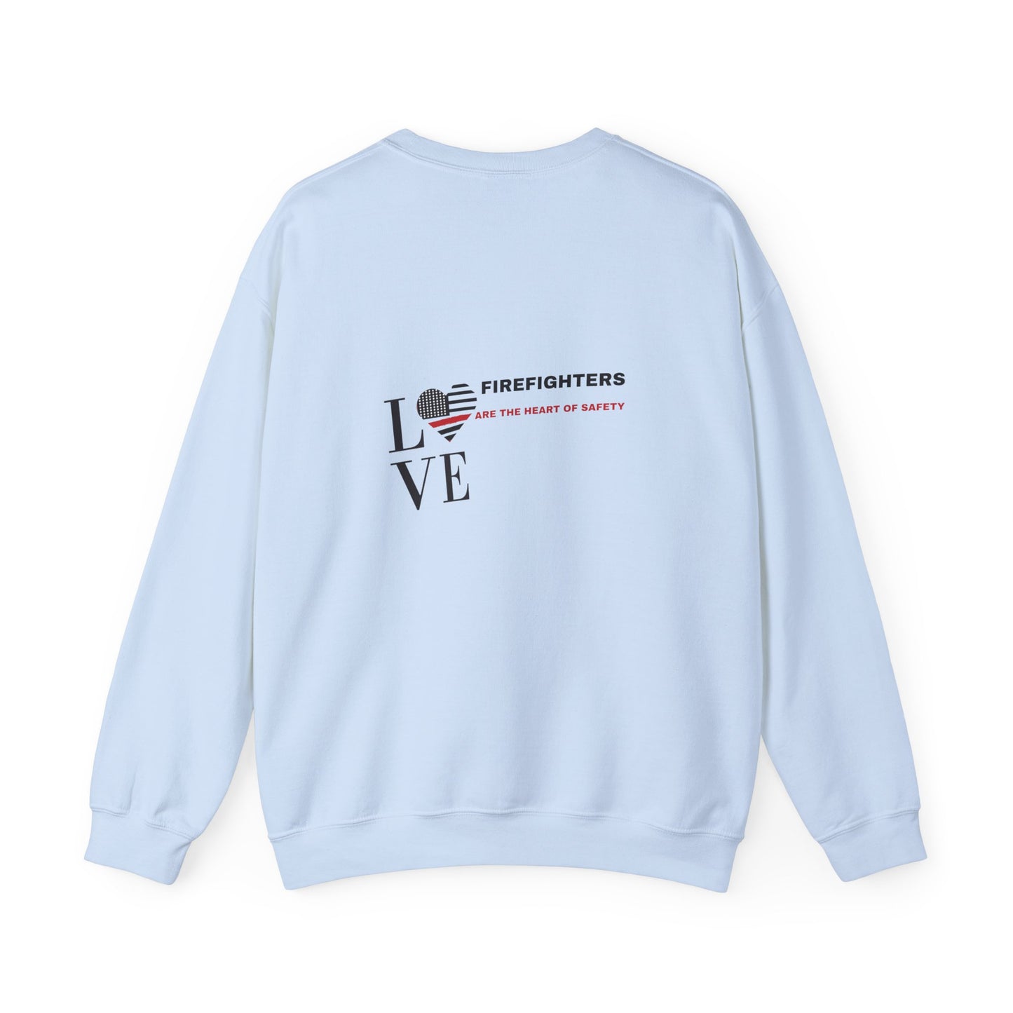 Firefighter Unisex Heavy Blend Crewneck Sweatshirt – Firefighters are the heart of safety