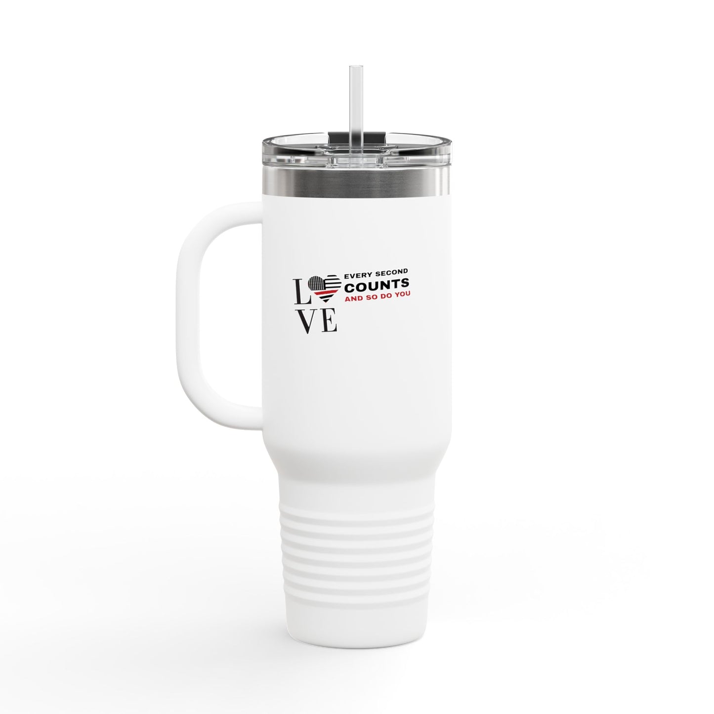 Firefighter Insulated Travel Mug, 40oz – Every second counts, and so do you