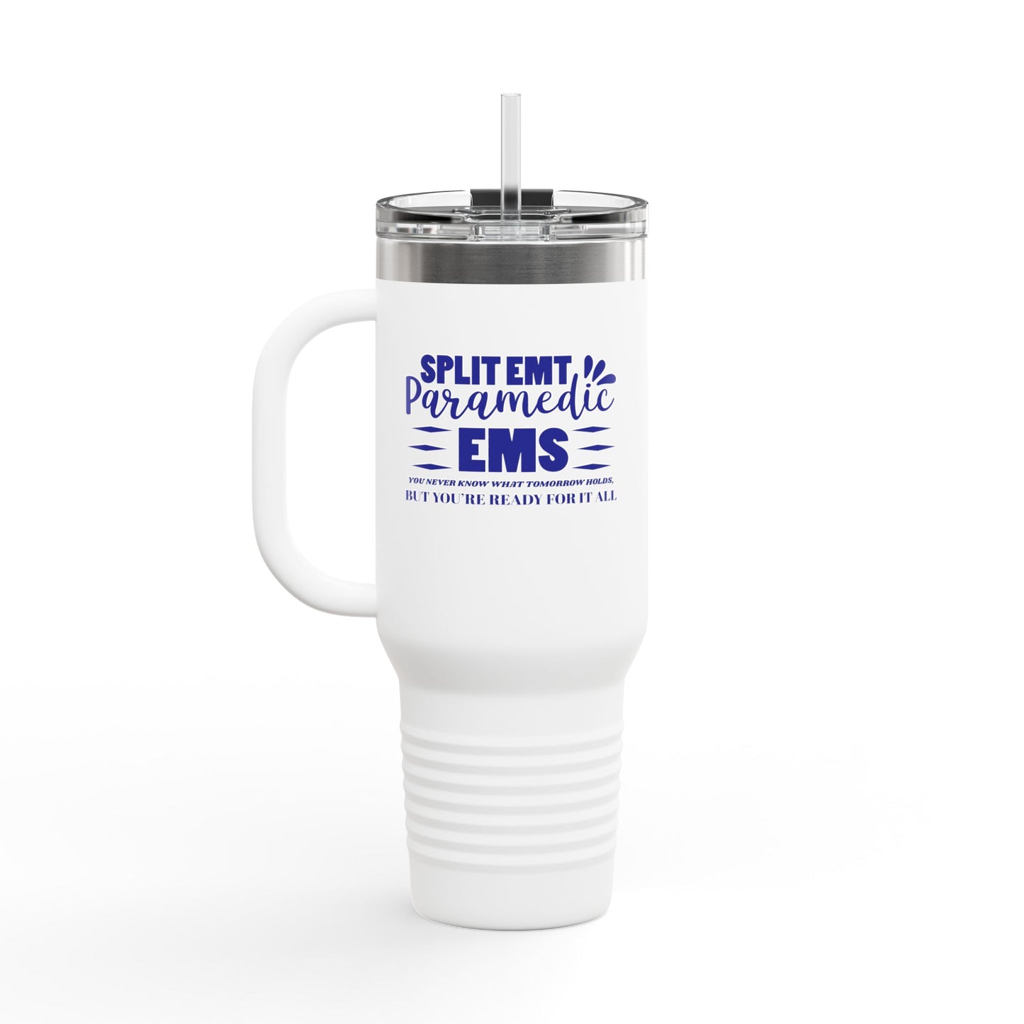EMS Insulated Travel Mug, 40oz - You never know what tomorrow holds, but you’re ready for it all