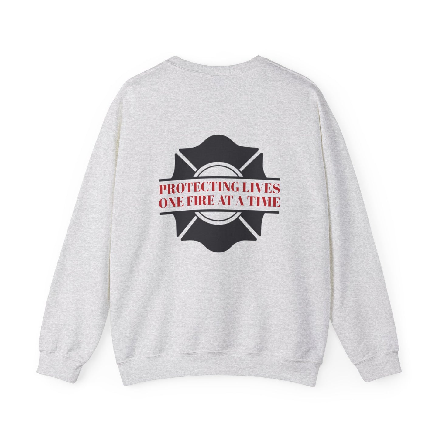 Firefighter Unisex Heavy Blend Crewneck Sweatshirt – Protecting lives, one fire at a time