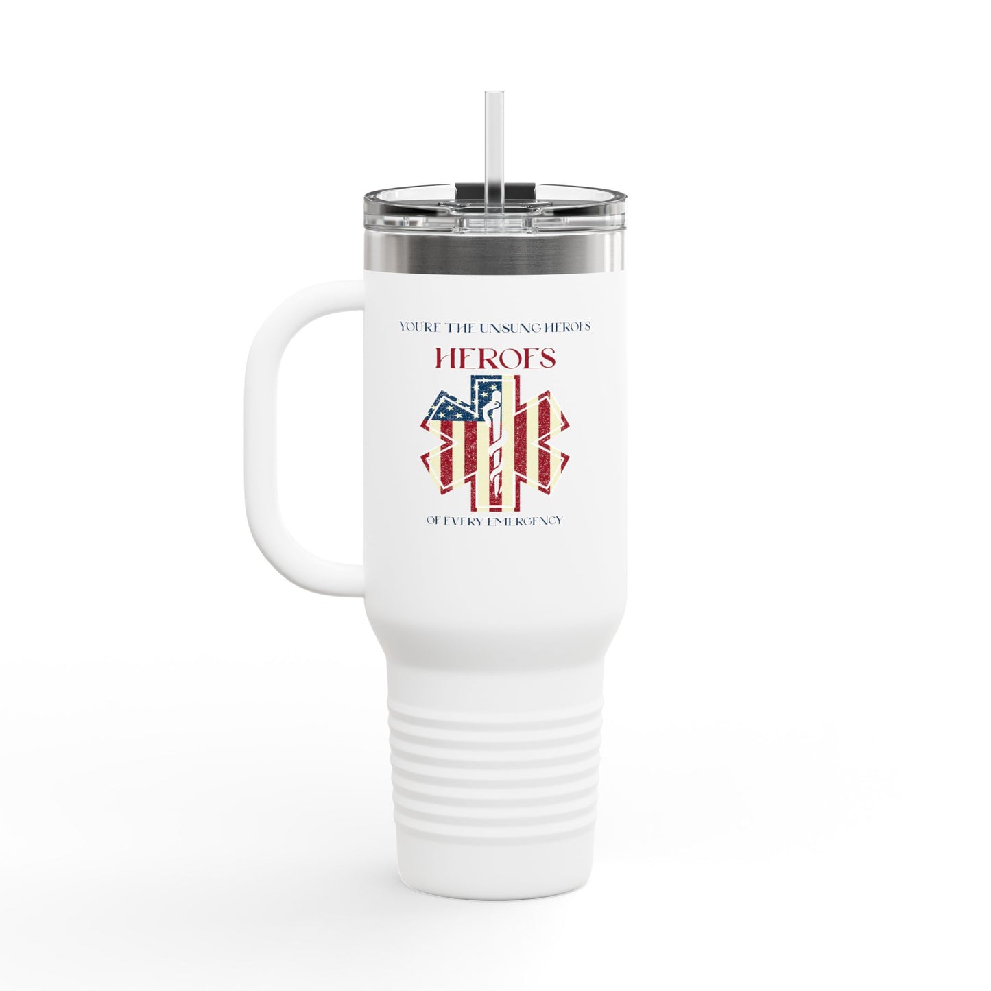 EMS Insulated Travel Mug, 40oz - You’re the unsung heroes of every emergency