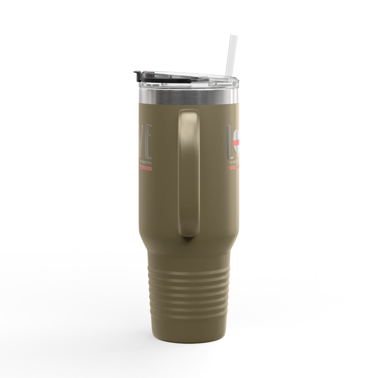 Firefighter Insulated Travel Mug, 40oz – Not all battles are fought with weapons; some are fought with water