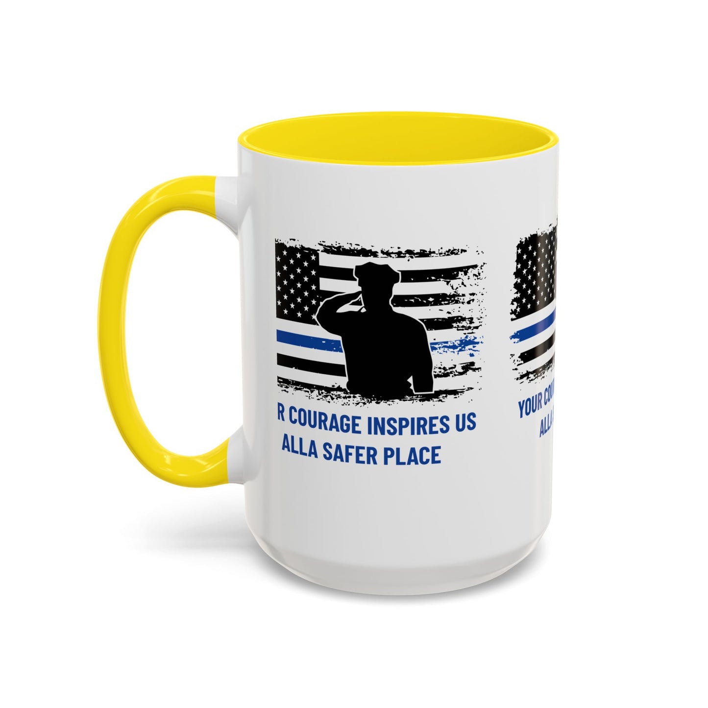 Police Accent Coffee Mug – Your courage inspires us all