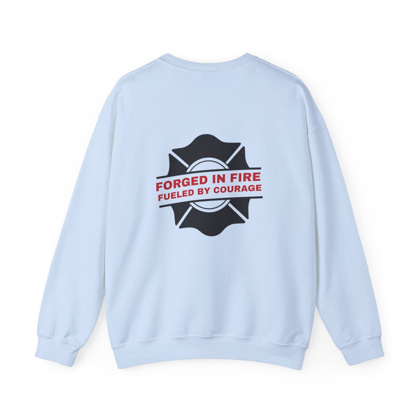 Firefighter Unisex Heavy Blend Crewneck Sweatshirt – Forged in fire, fueled by courage