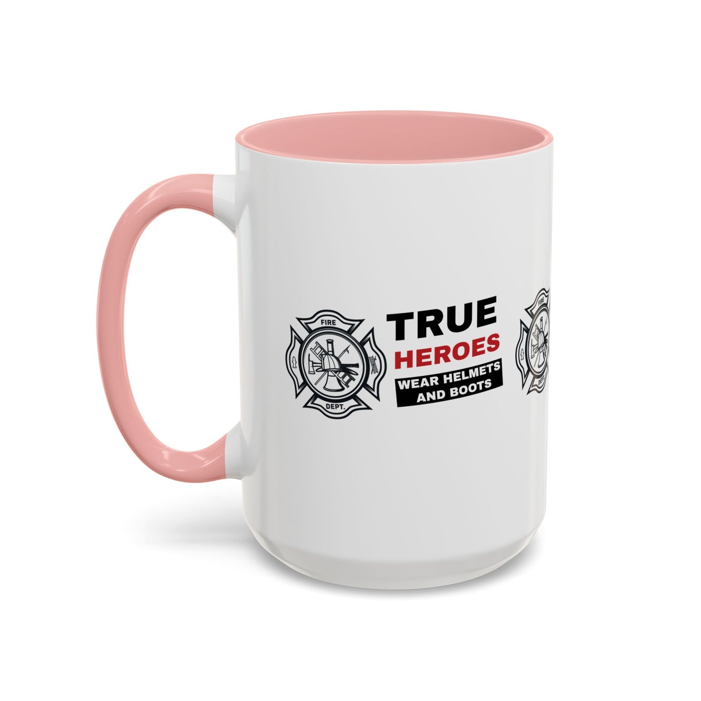Firefighter Accent Coffee Mug – True heroes wear helmets and boots