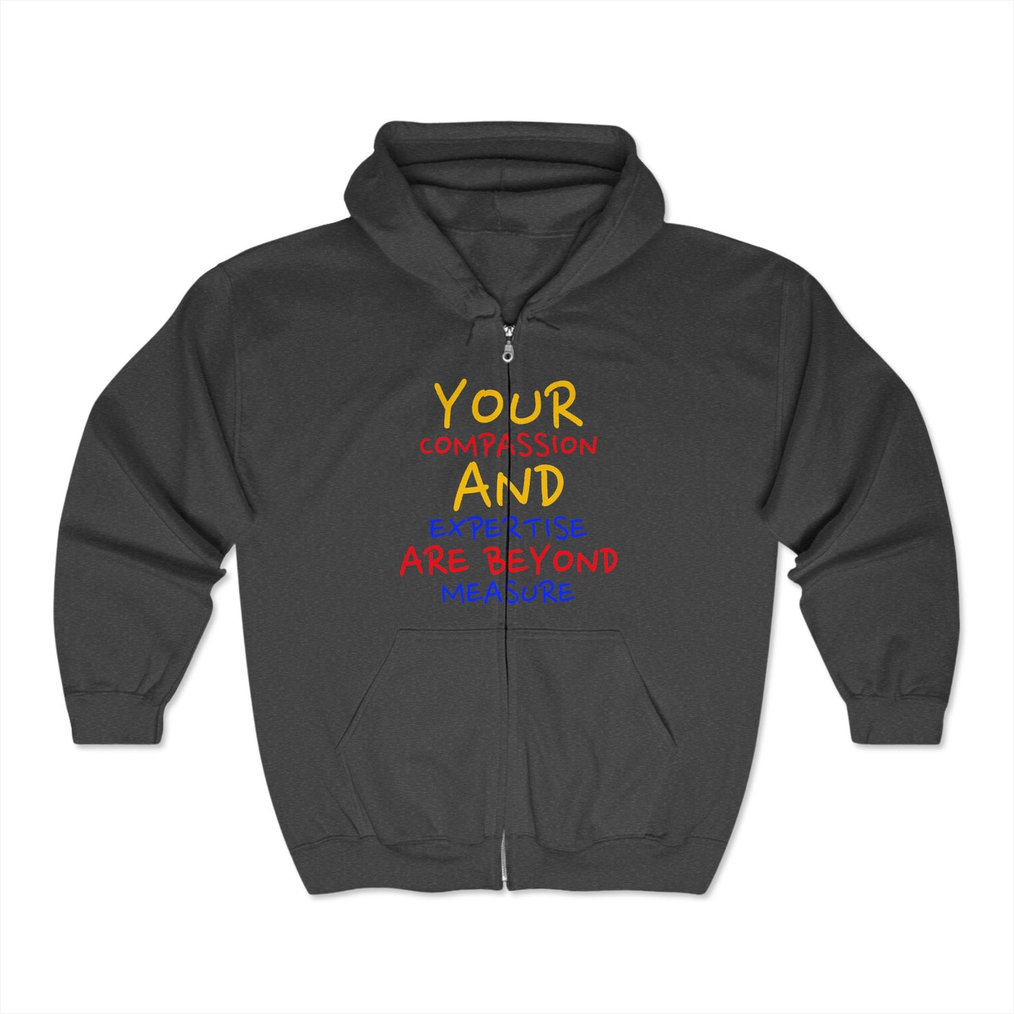EMS Unisex Full Zip Hooded Sweatshirt – Your compassion and expertise are beyond measure