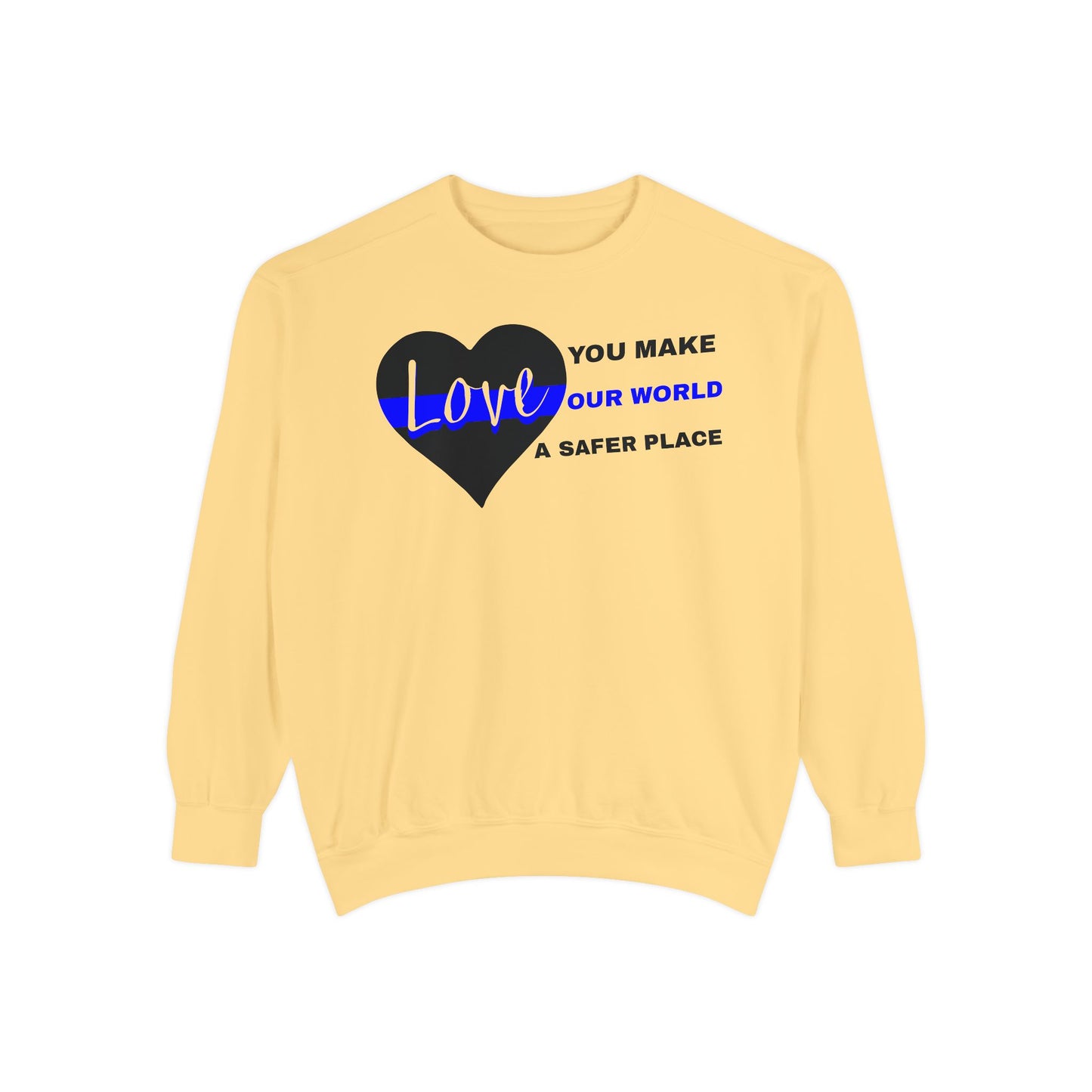 Police Unisex Garment-Dyed Sweatshirt – You make our world a safer place