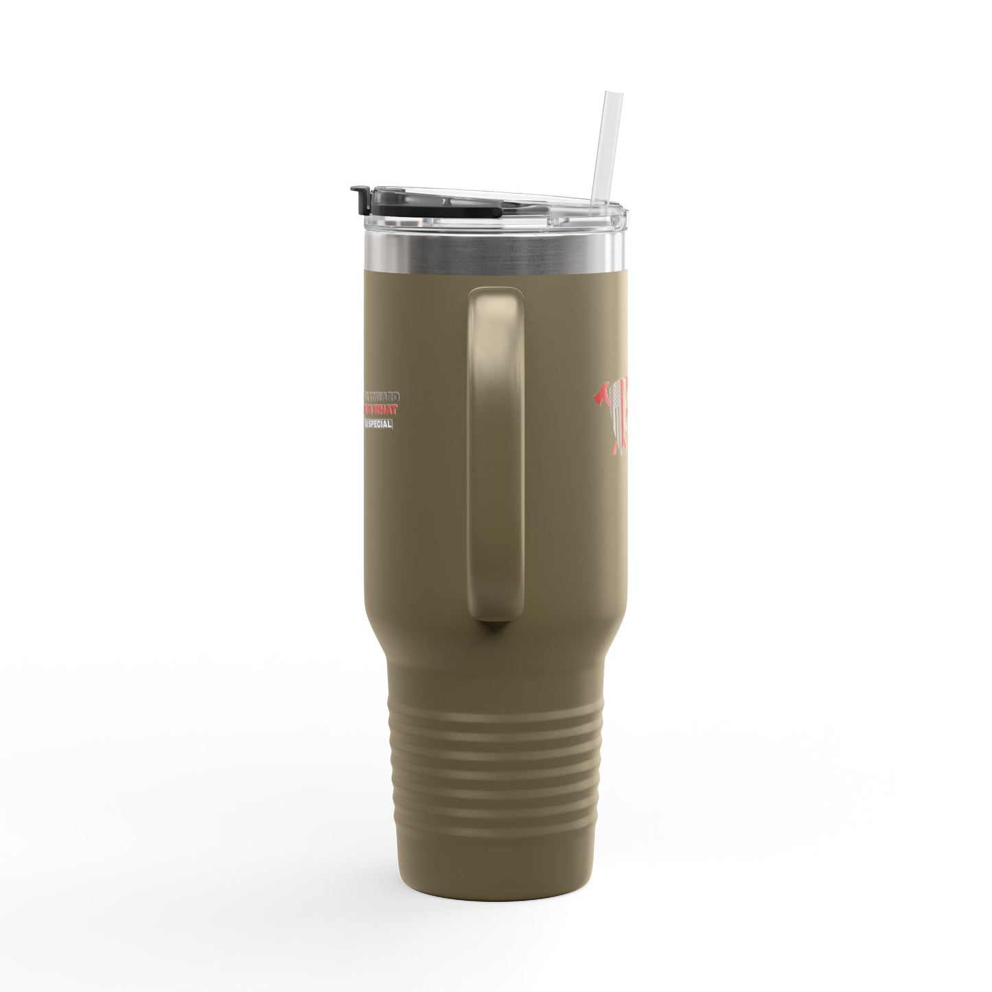 Firefighter Insulated Travel Mug, 40oz – Running toward danger is what makes you special