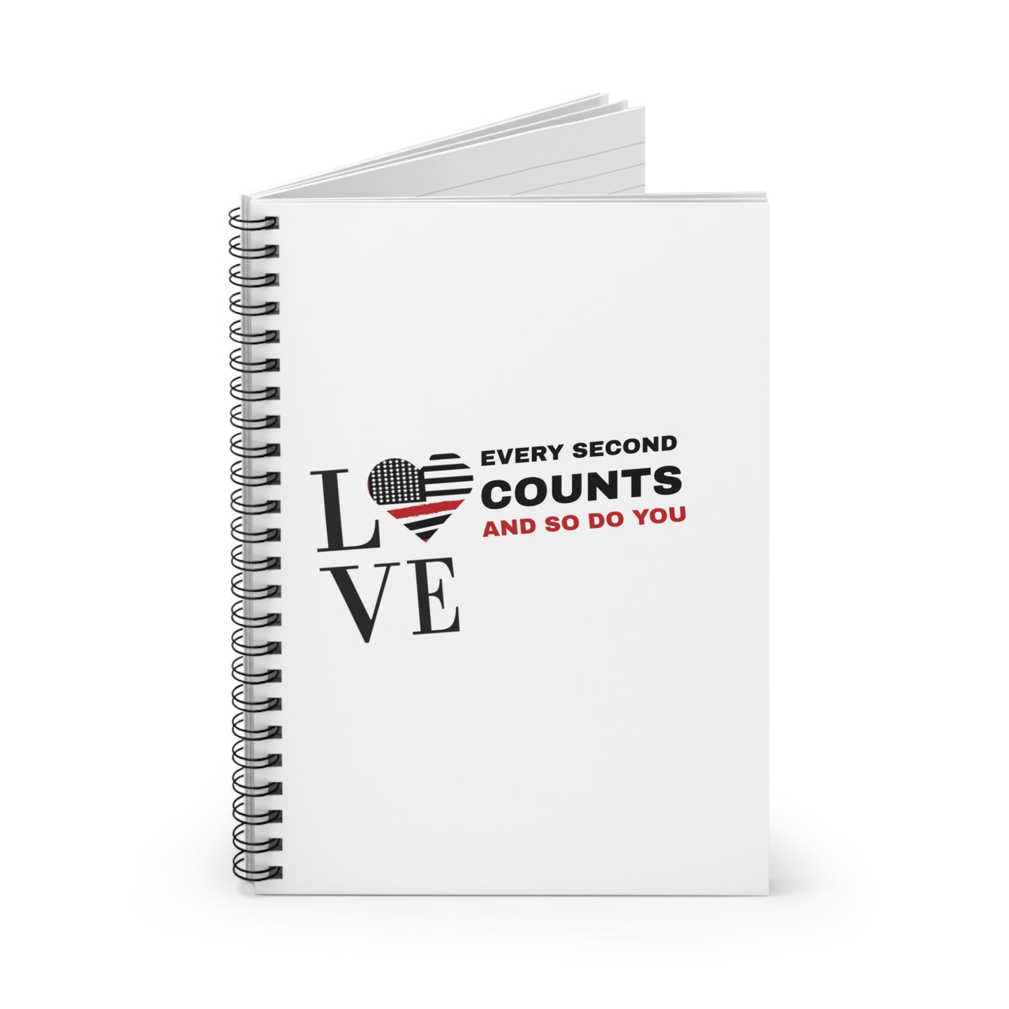 Firefighter Spiral Notebook – Every second counts, and so do you