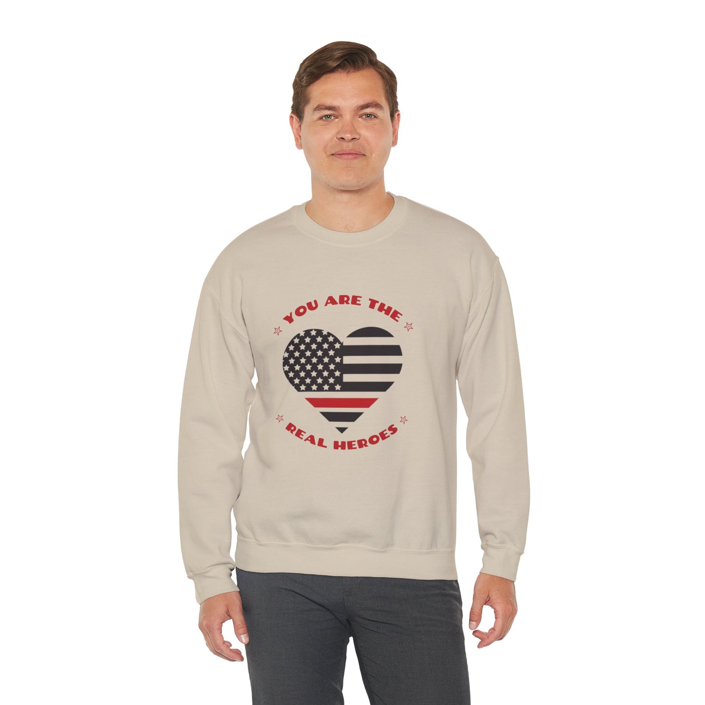 Firefighter Unisex Heavy Blend Crewneck Sweatshirt – You are the real heroes