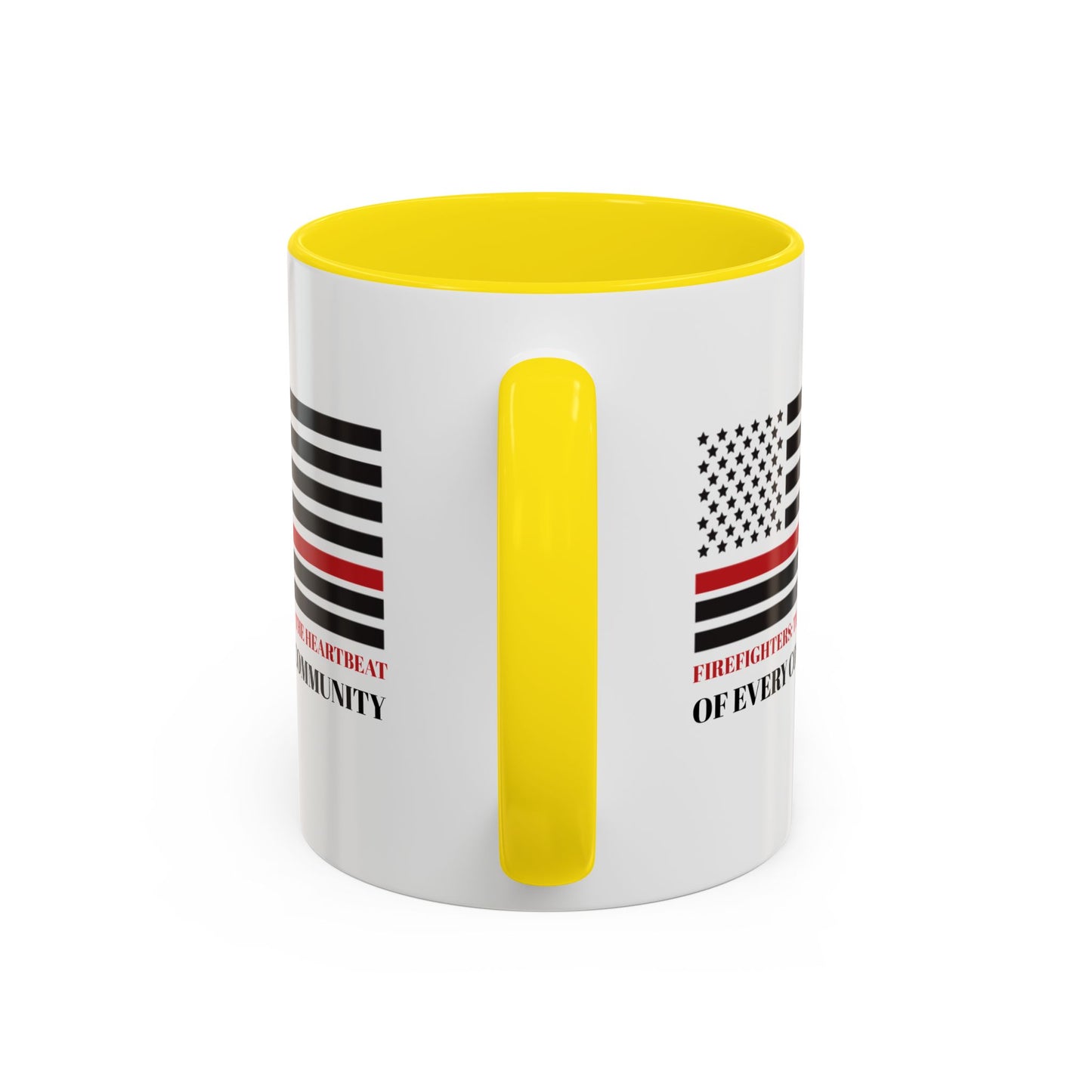 Firefighter Accent Coffee Mug – Firefighters: The heartbeat of every community