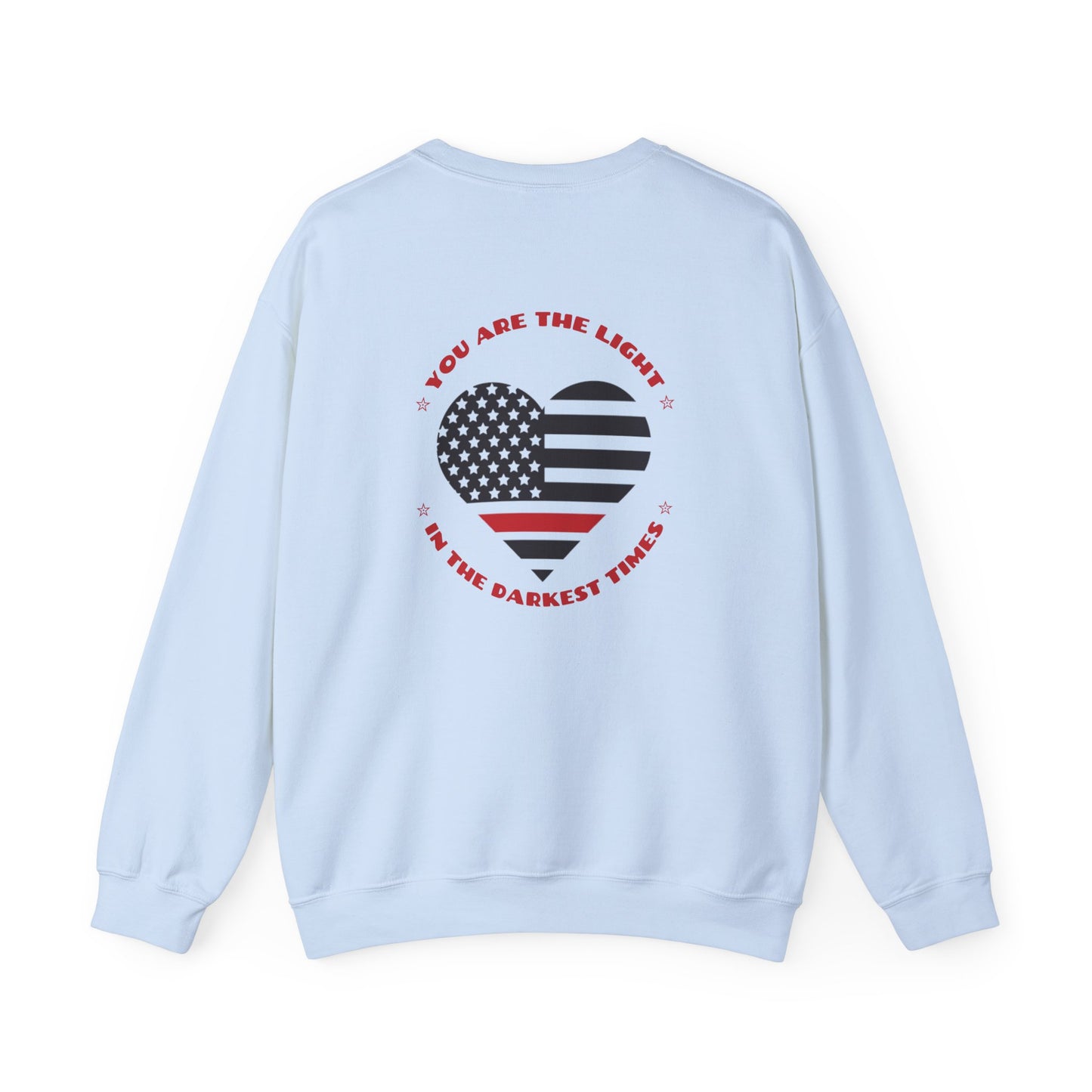 Firefighter Unisex Heavy Blend Crewneck Sweatshirt – You are the light in the darkest times