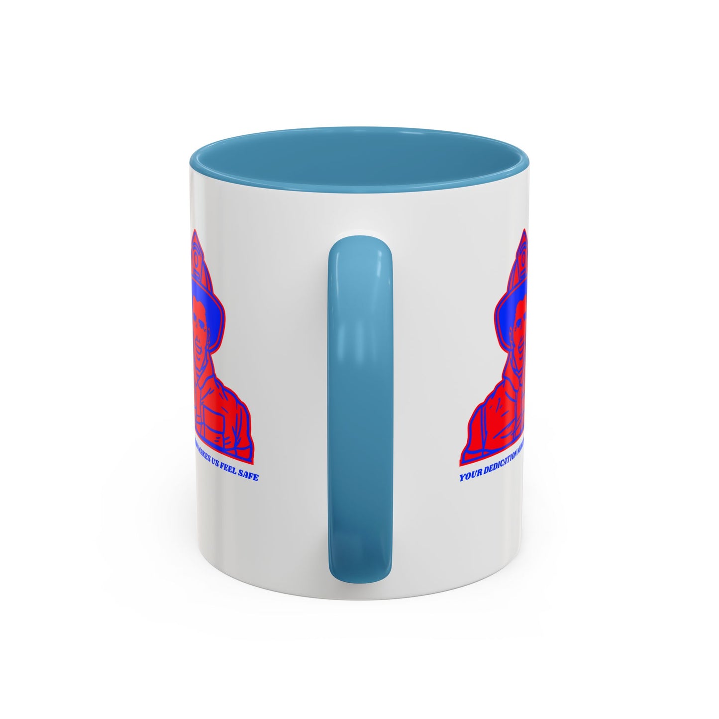 Firefighter Accent Coffee Mug – Your dedication makes us feel safe